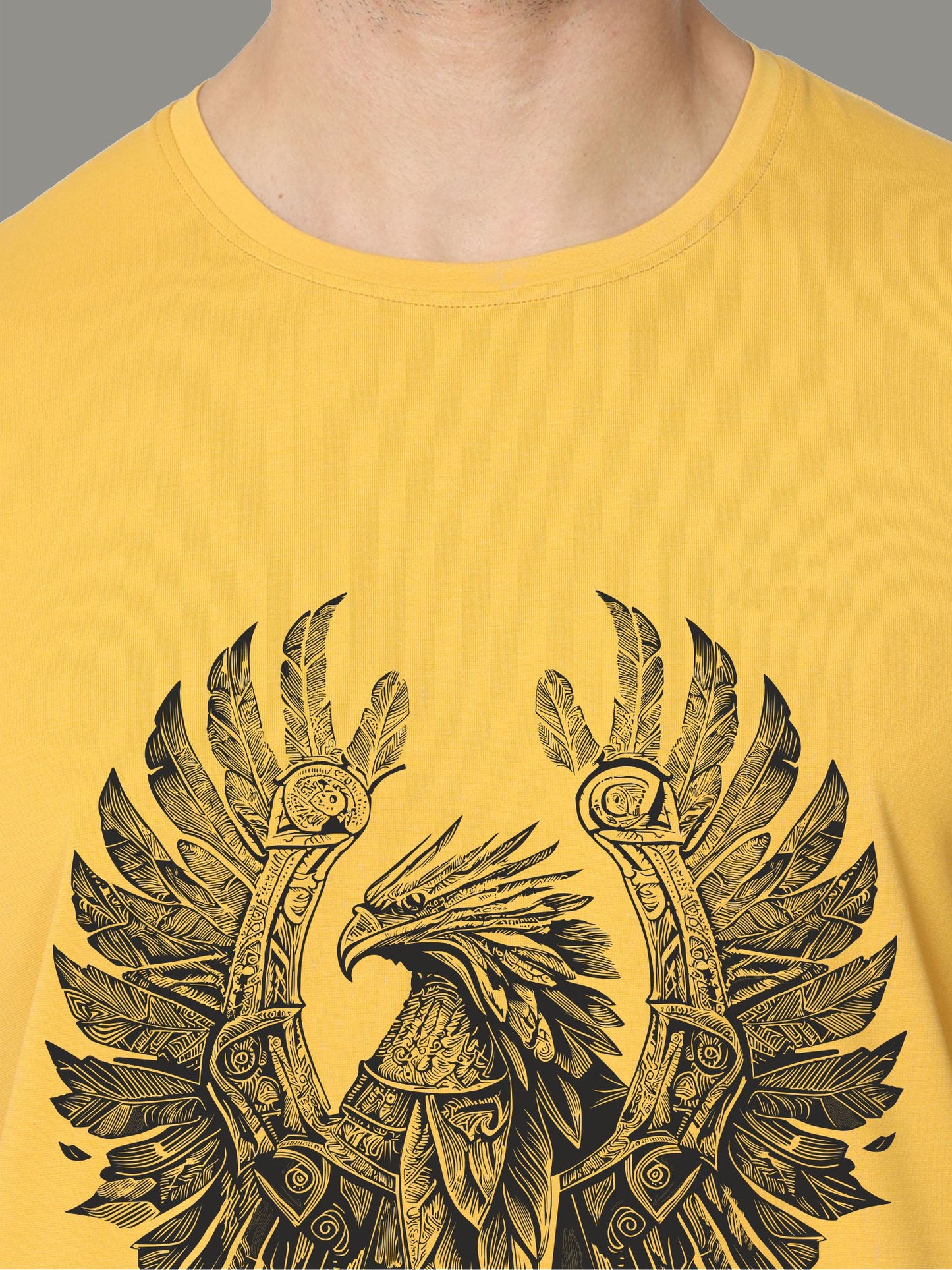 Mustard Warrior Men’s Crew Neck T Shirt
