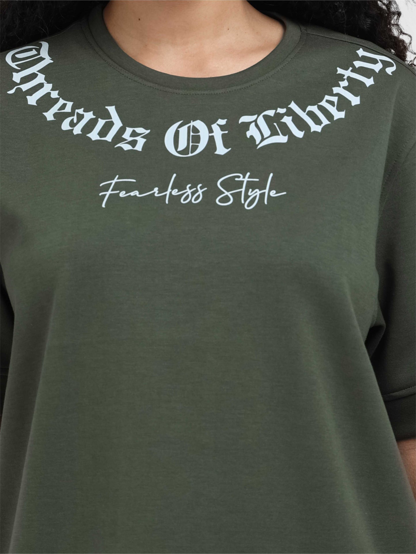 Women Oversized T-Shirt - Olive Green | Feather Touch Feel | Odour Resistant | Quick Dry | Stretchable | Lightweight