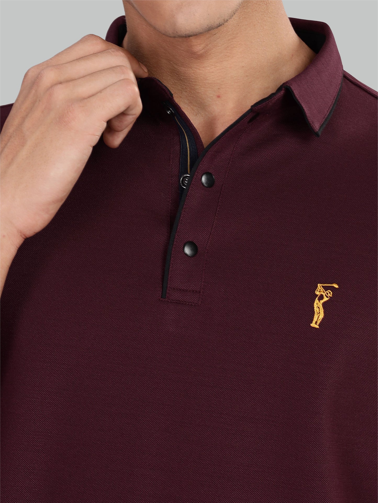 Wine Premium Pique Crush Polo T-Shirt