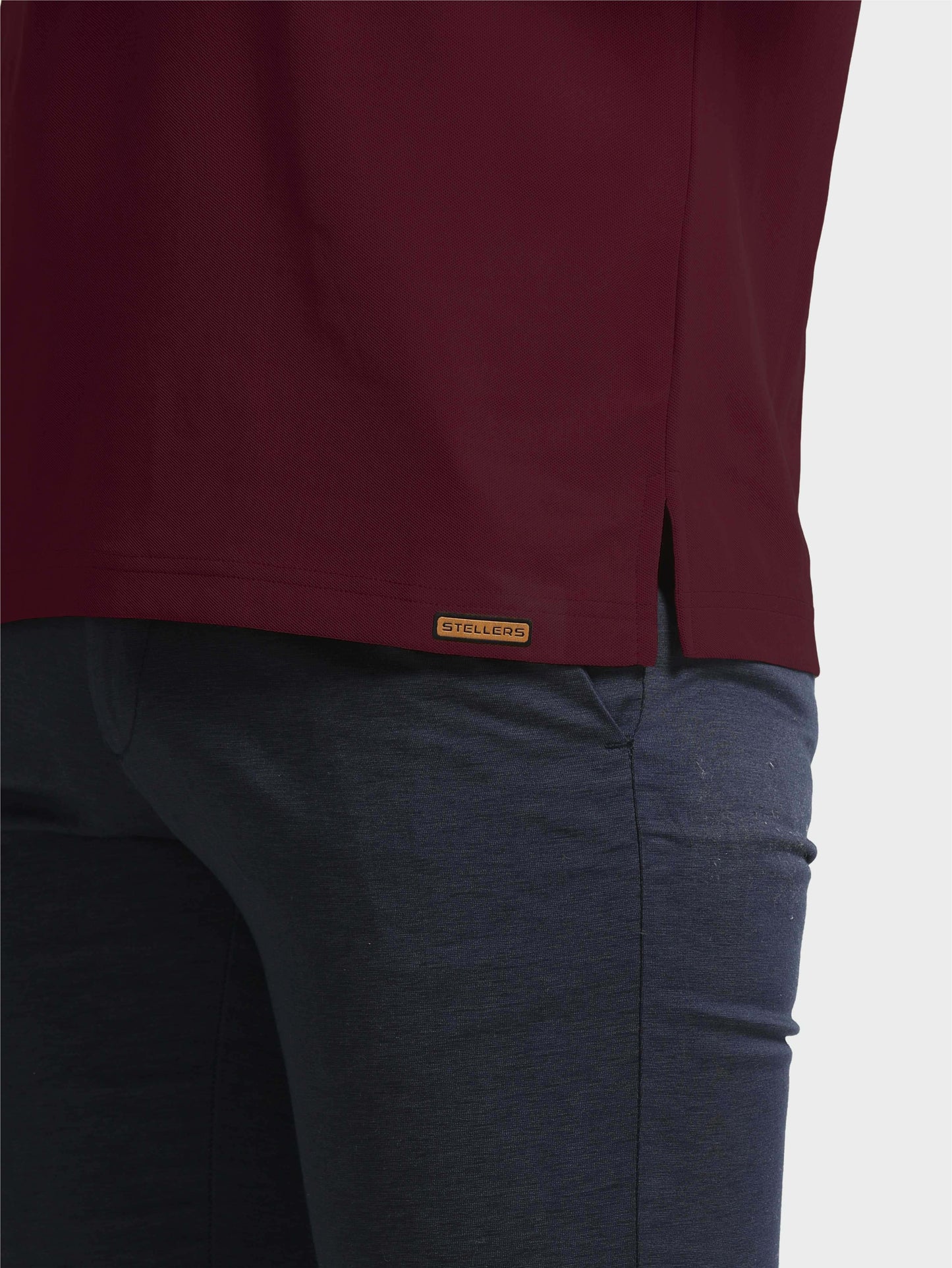 Men's Full Sleeve Polo T-Shirt - Maroon | Feather Touch Feel | Odour Resistant | Wrinkle Free | Quick Dry | Stretchable | Anti-Static | UV Resistance |