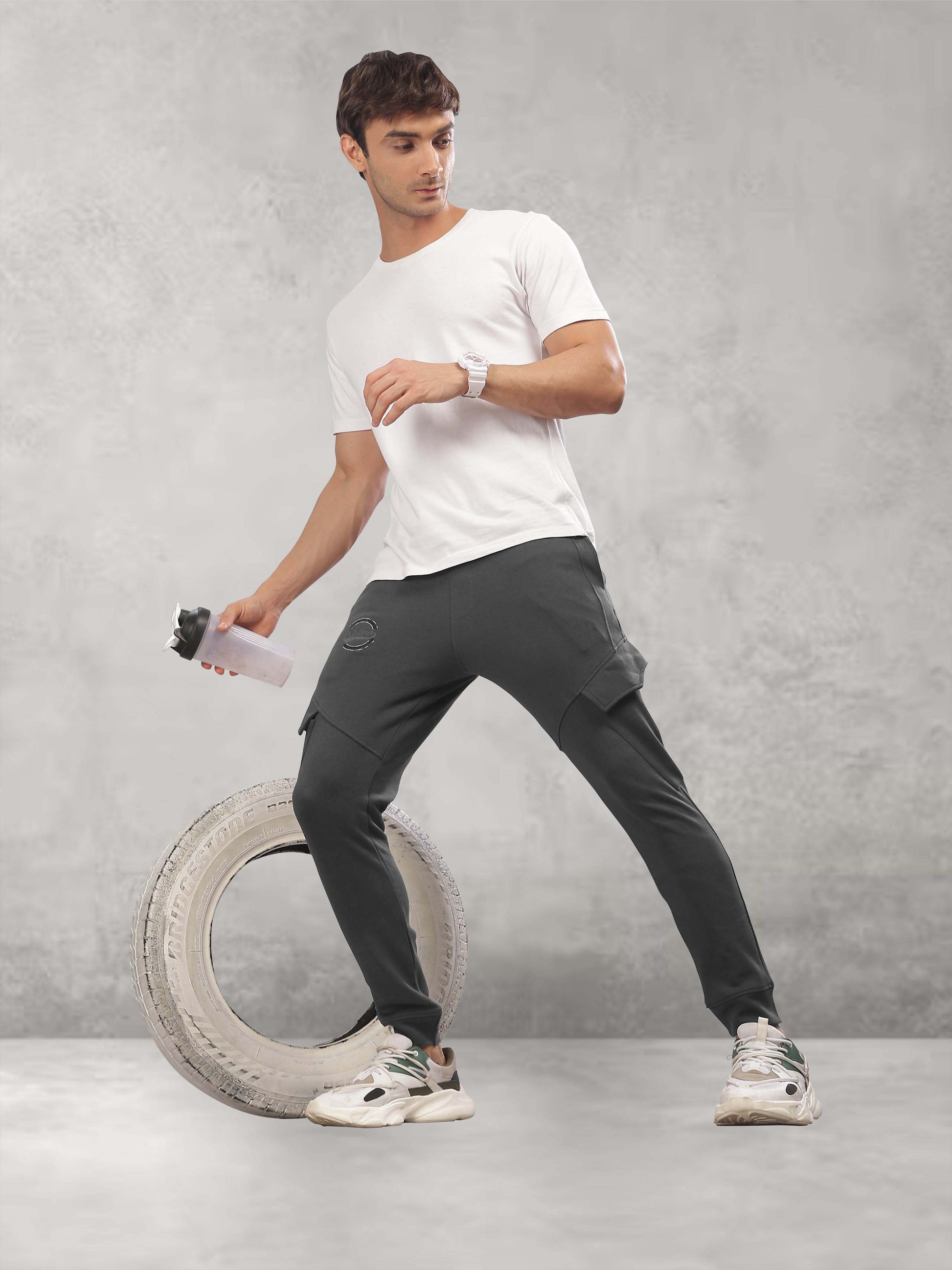 Dark Grey Track Pant for Men