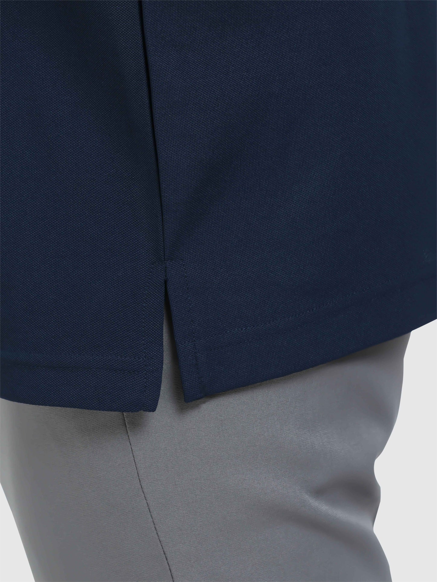 Men Navy Blue Premium Polo T-Shirt | Quick Dry | Stretchable | UV Protected | Wrinkle & Odour-Free