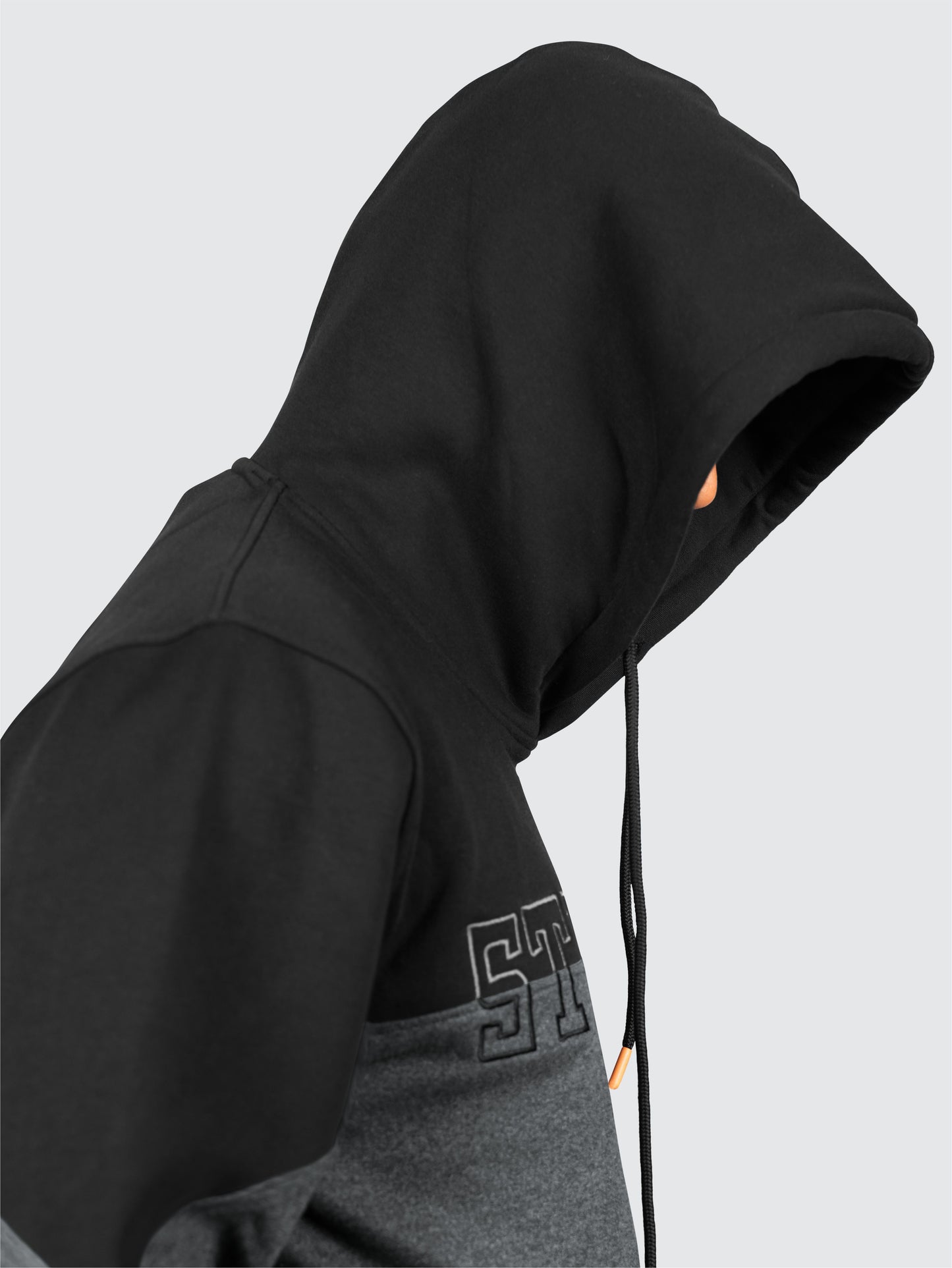 Men's Color-Blocked Oversized Hoodie
