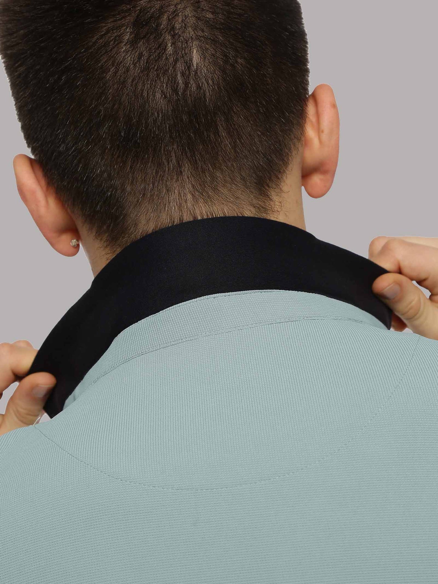 Men's Premium Knitted Shirts-Misty Green