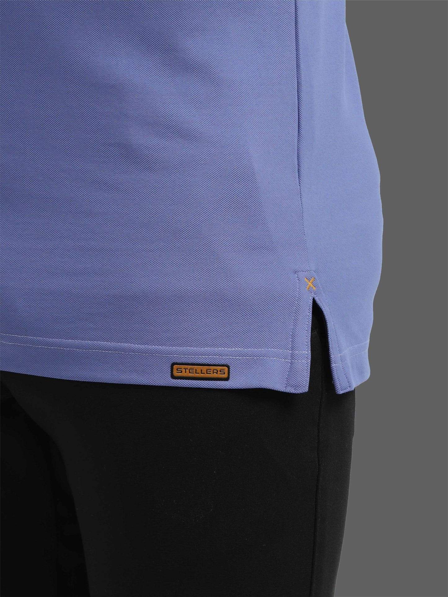 Denim Blue Men Premium SoftBerry PQ Polo T-Shirt