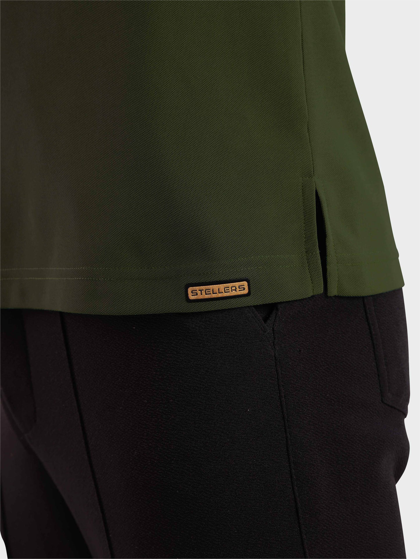 Men's Full Sleeve Polo T-Shirt-Olive Green| Feather Touch Feel | Odour Resistant | Wrinkle Free | Quick Dry | Stretchable | Anti-Static | UV Resistance |