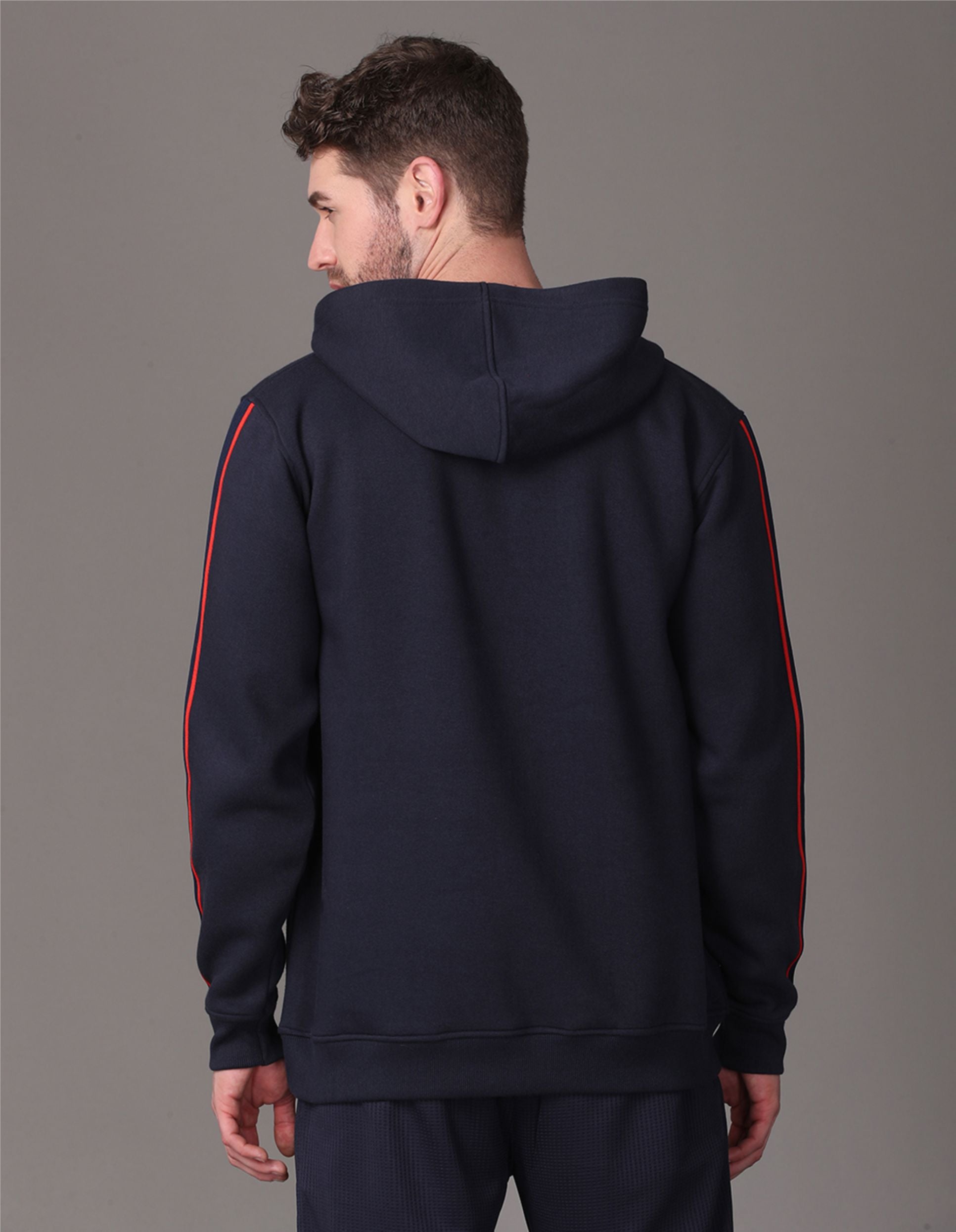 Navy Blue Zipper hoodies for men Online 