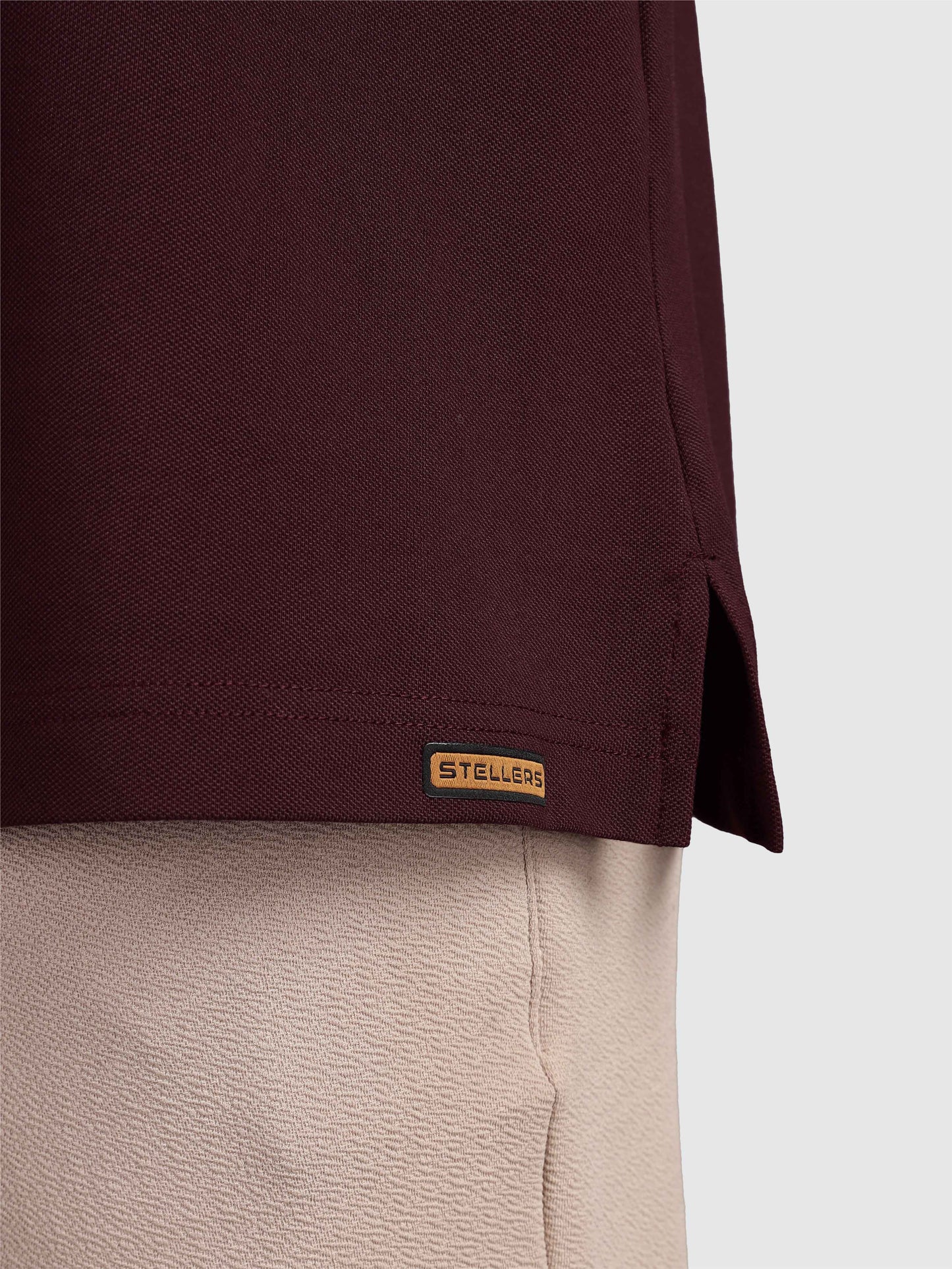 Men's Full Sleeve Soft Berry PQ Polo T-Shirt-Wine
