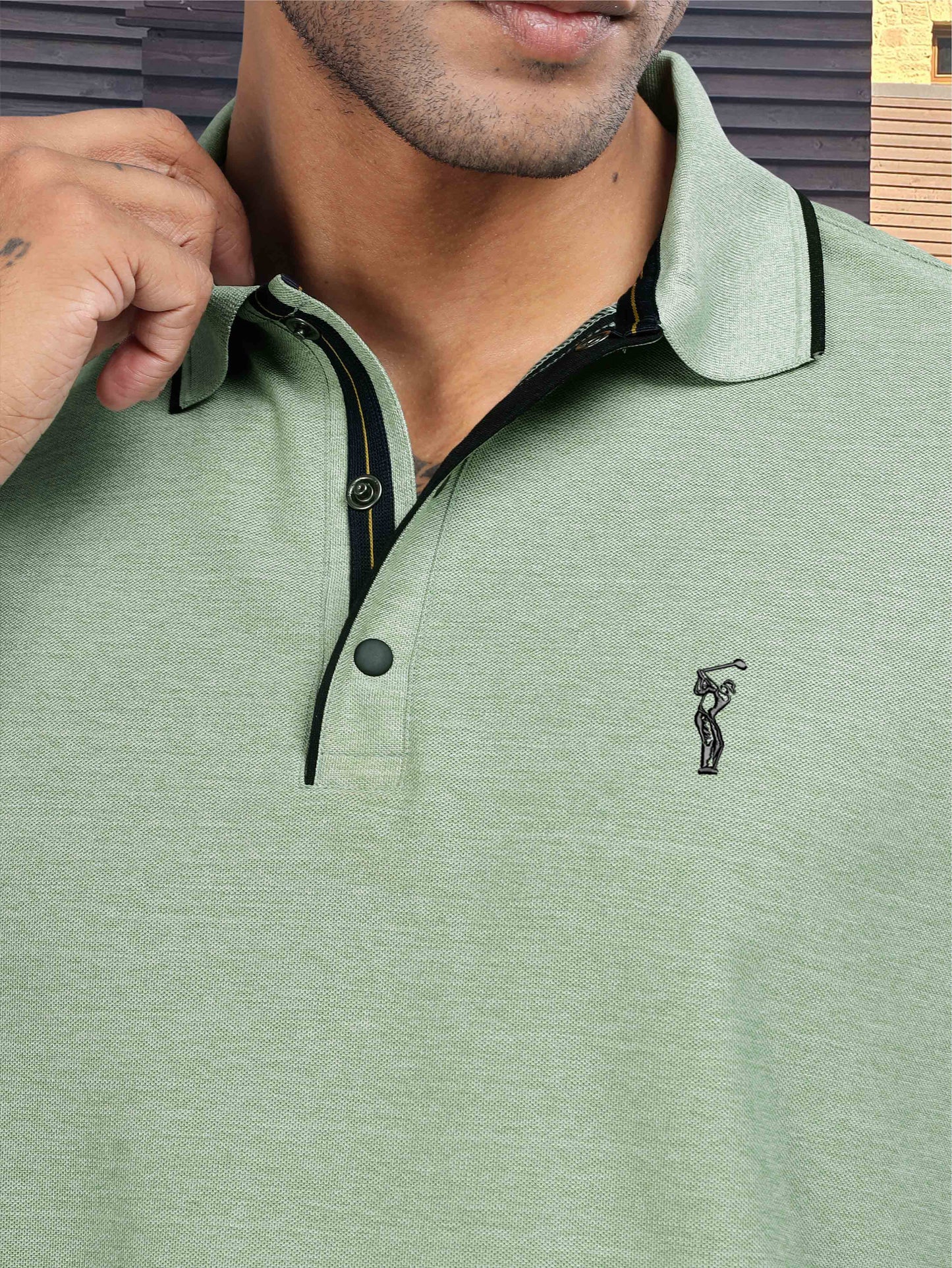 Ocean Milange Men's Tipping Polo T Shirt