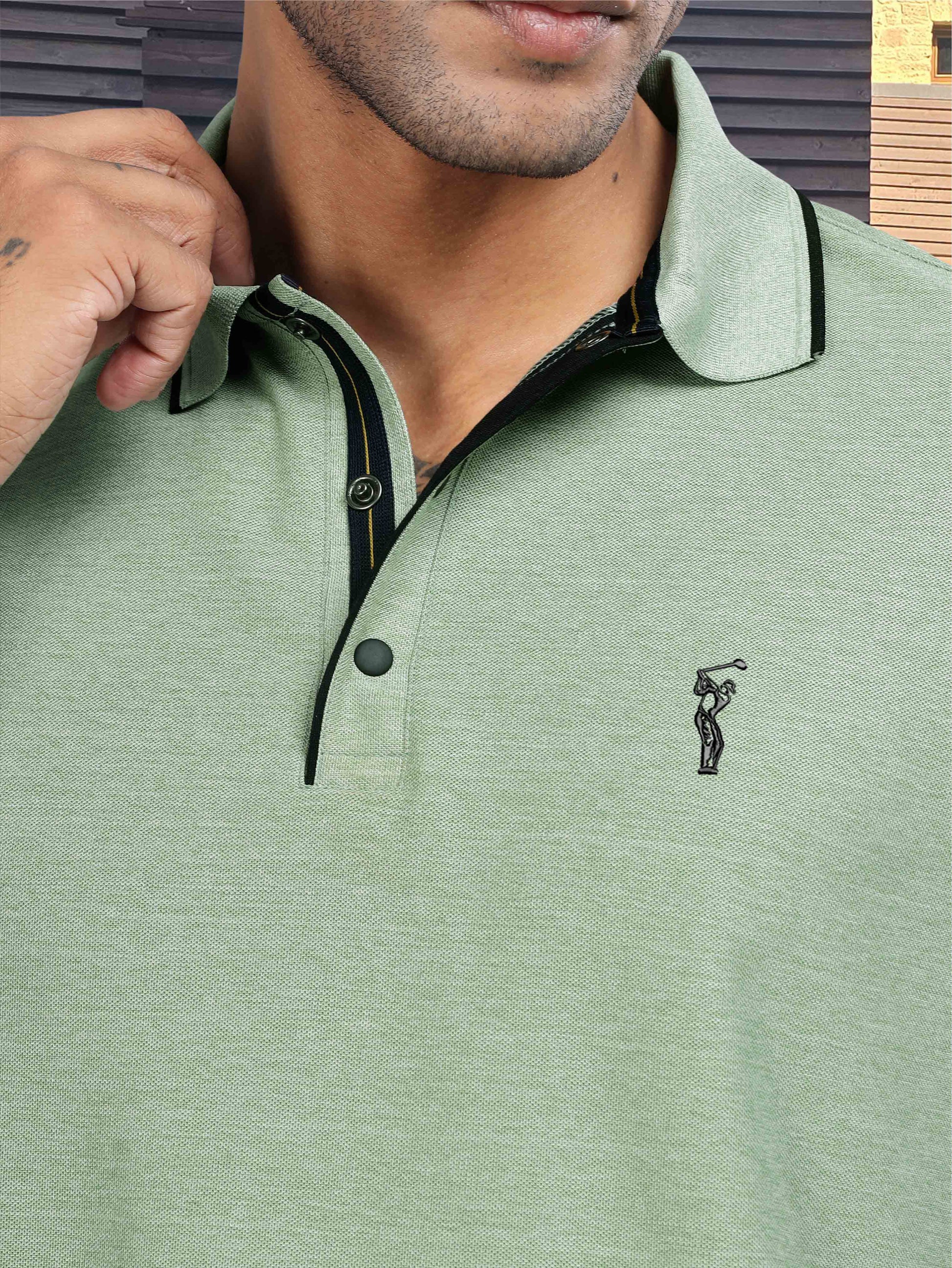 Ocean Milange Men's Tipping Polo T Shirt