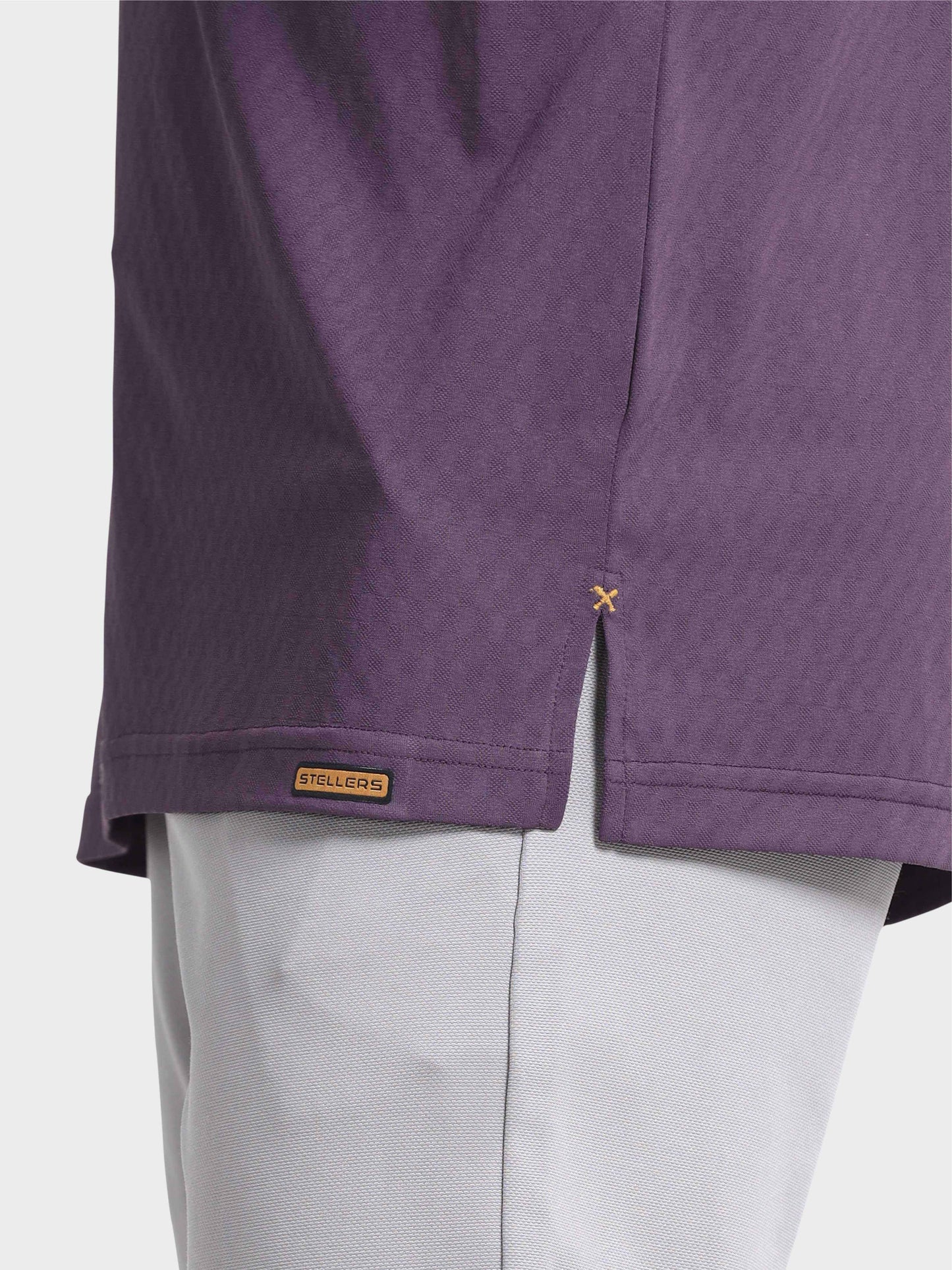 Men Self-Checked Regular Fit Polo T-shirt | Odour Resistant | Wrinkle Free | Quick Dry | Stretchable | Anti-Static