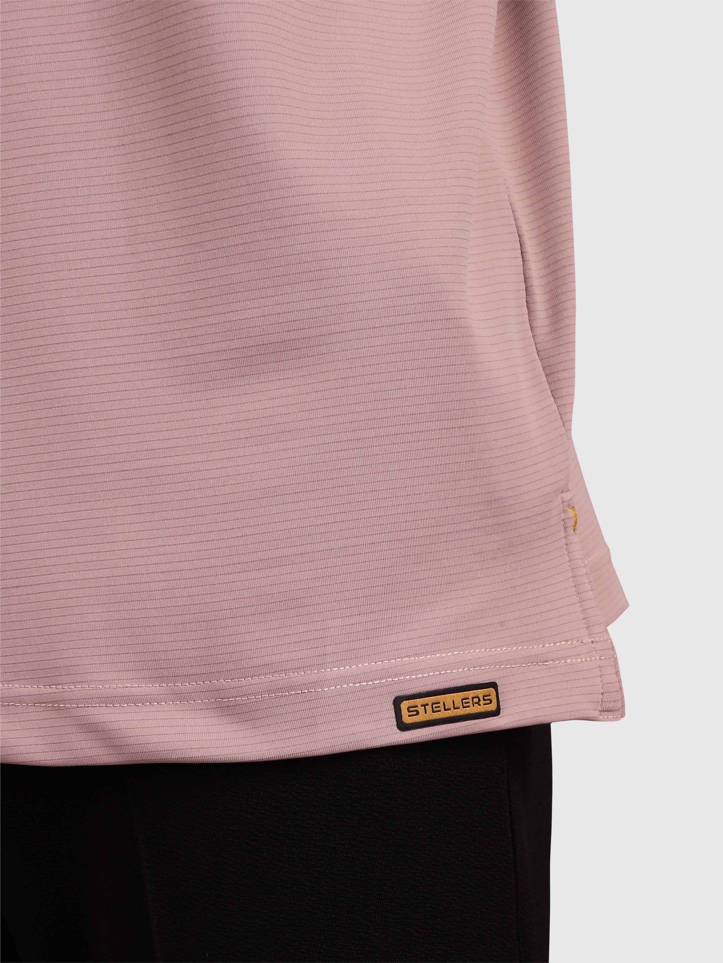 Men Premium Ultra Stripes Polo T-Shirt - Mauve | Feather Touch Feel | Light Weight | Stretchable | Sustainable