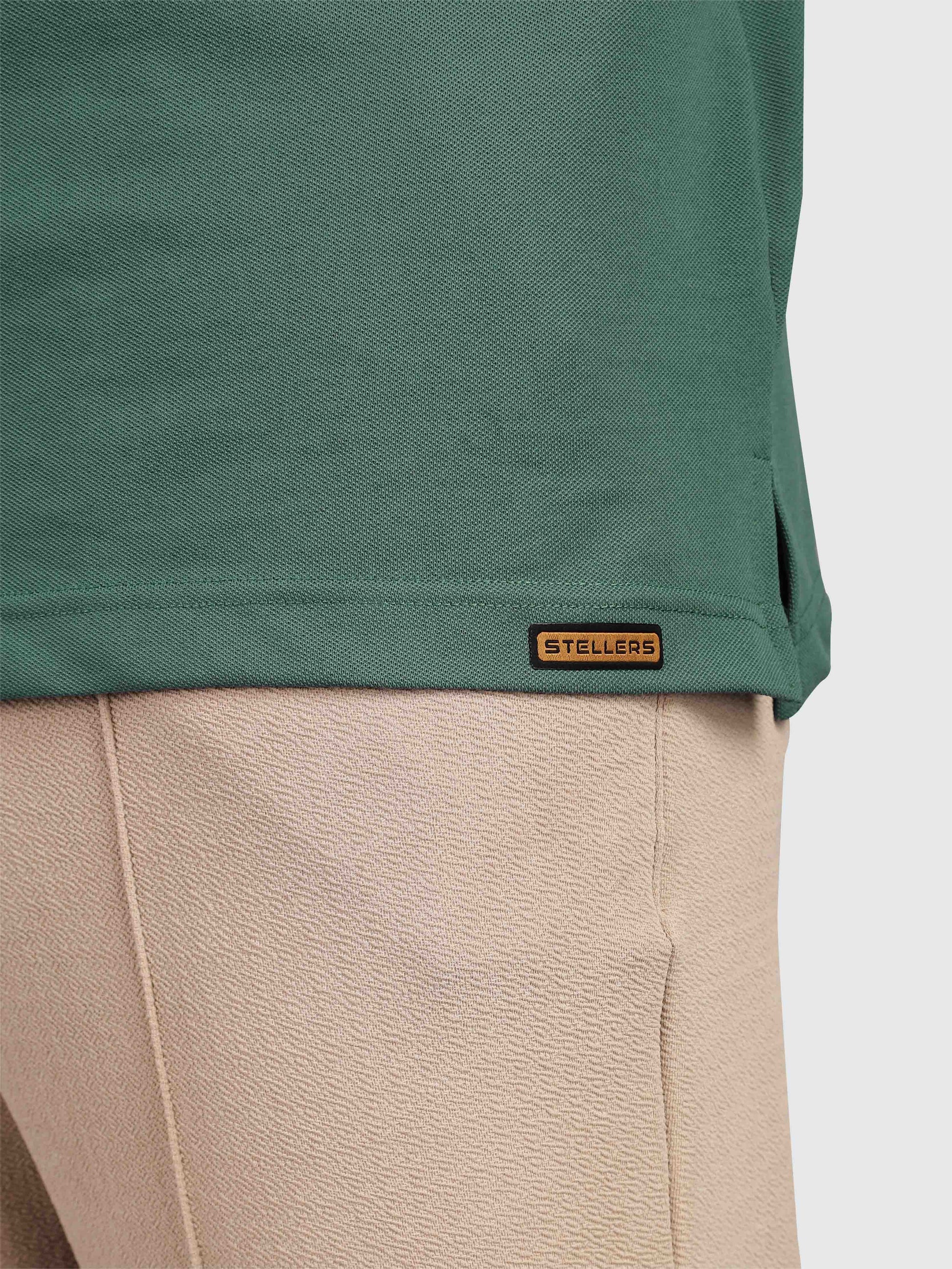 Green Soft Berry PQ Full Sleeve Polo T Shirt