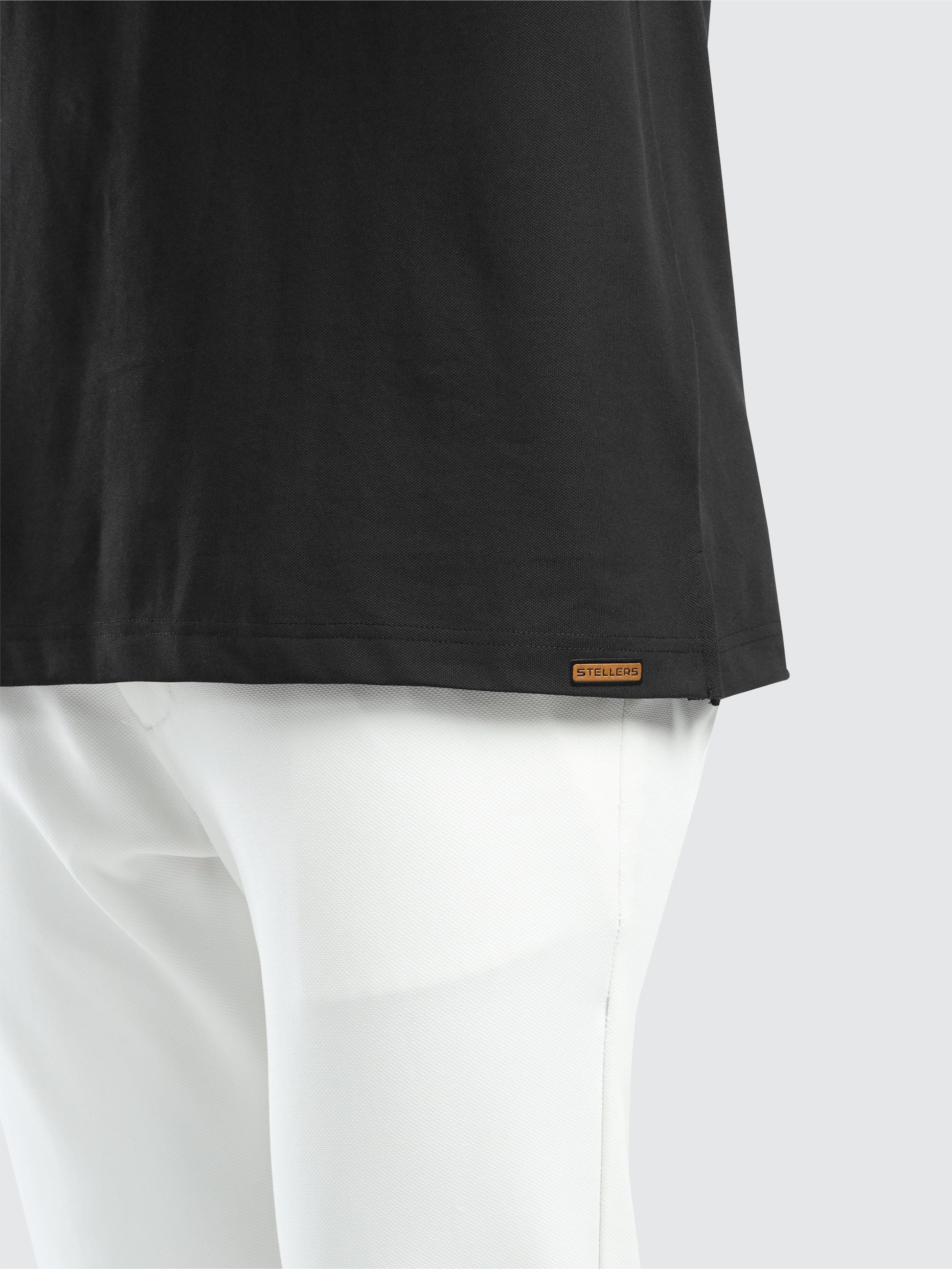 Black PQ Polo Full Sleeve T Shirt for Men