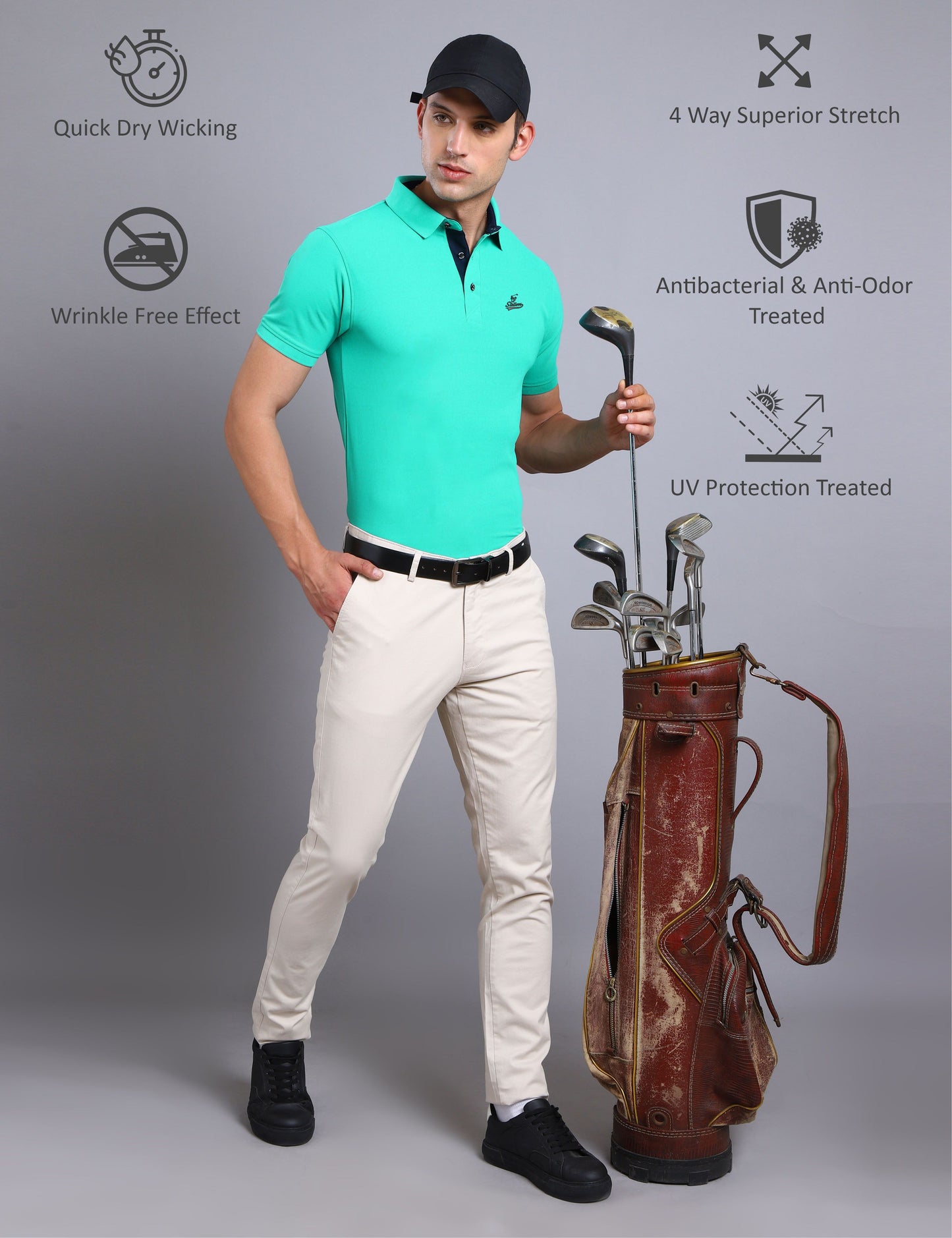 Siemens Green Signature Golf Polo T-Shirt