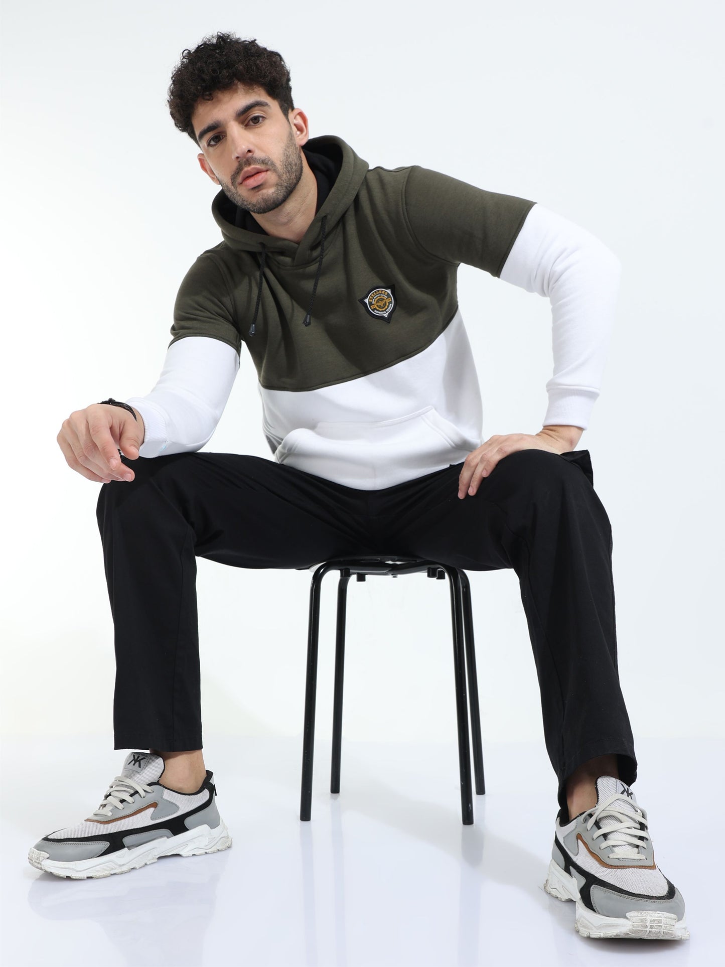 Olive Green Men's Premium Sweatshirt