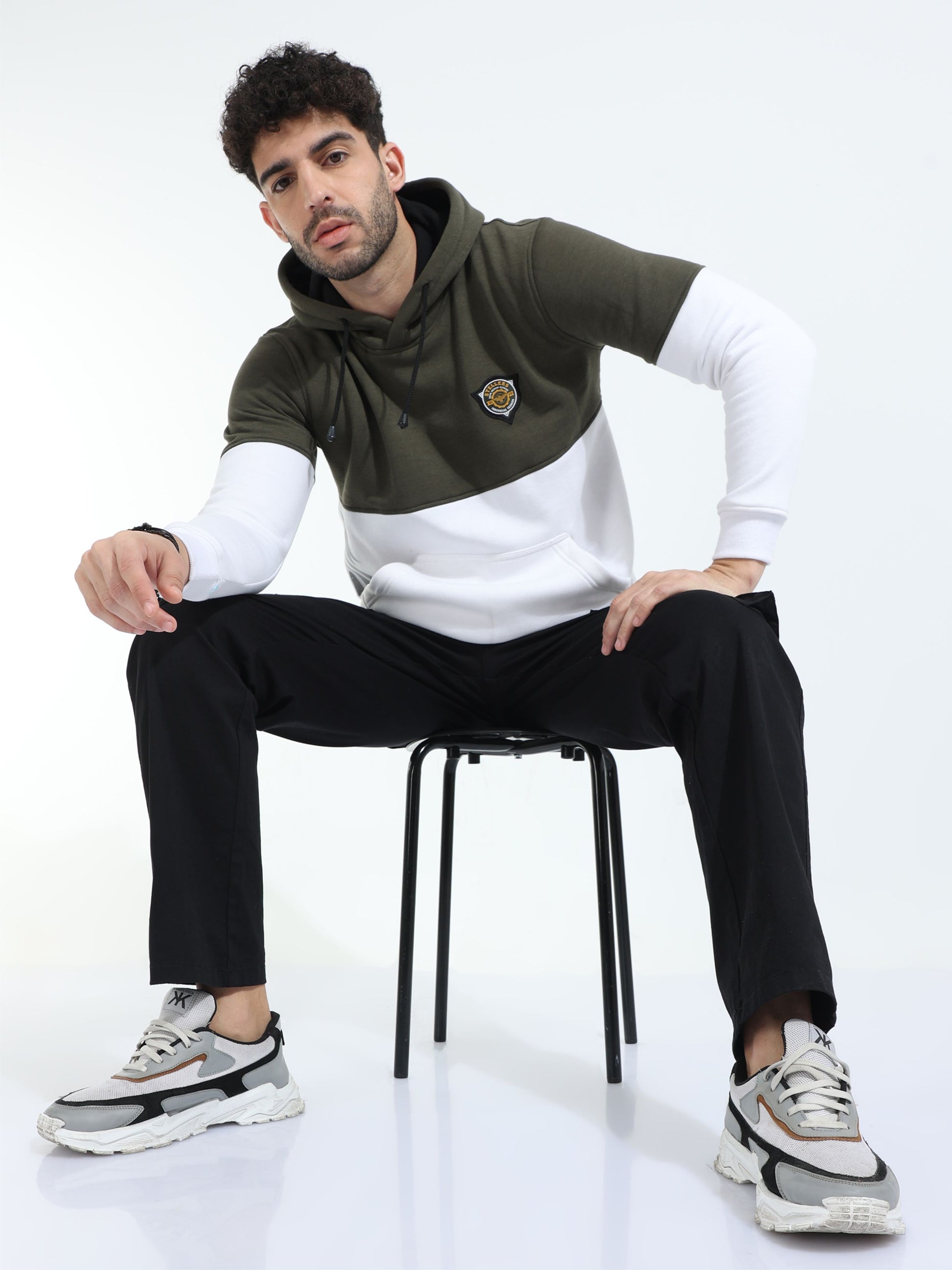 Olive Green Men's Premium Sweatshirt