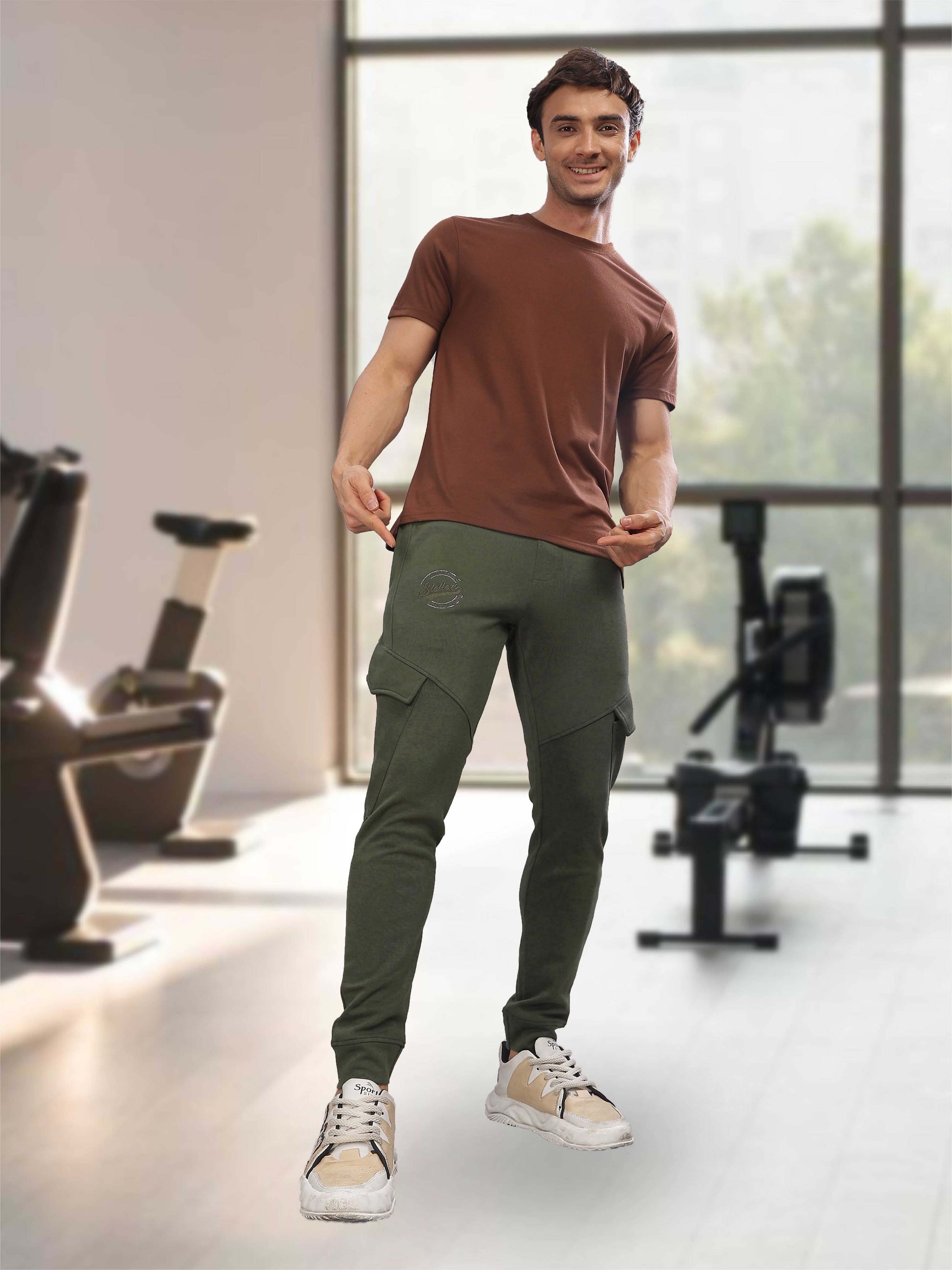 Olive Green Track Pant for Men