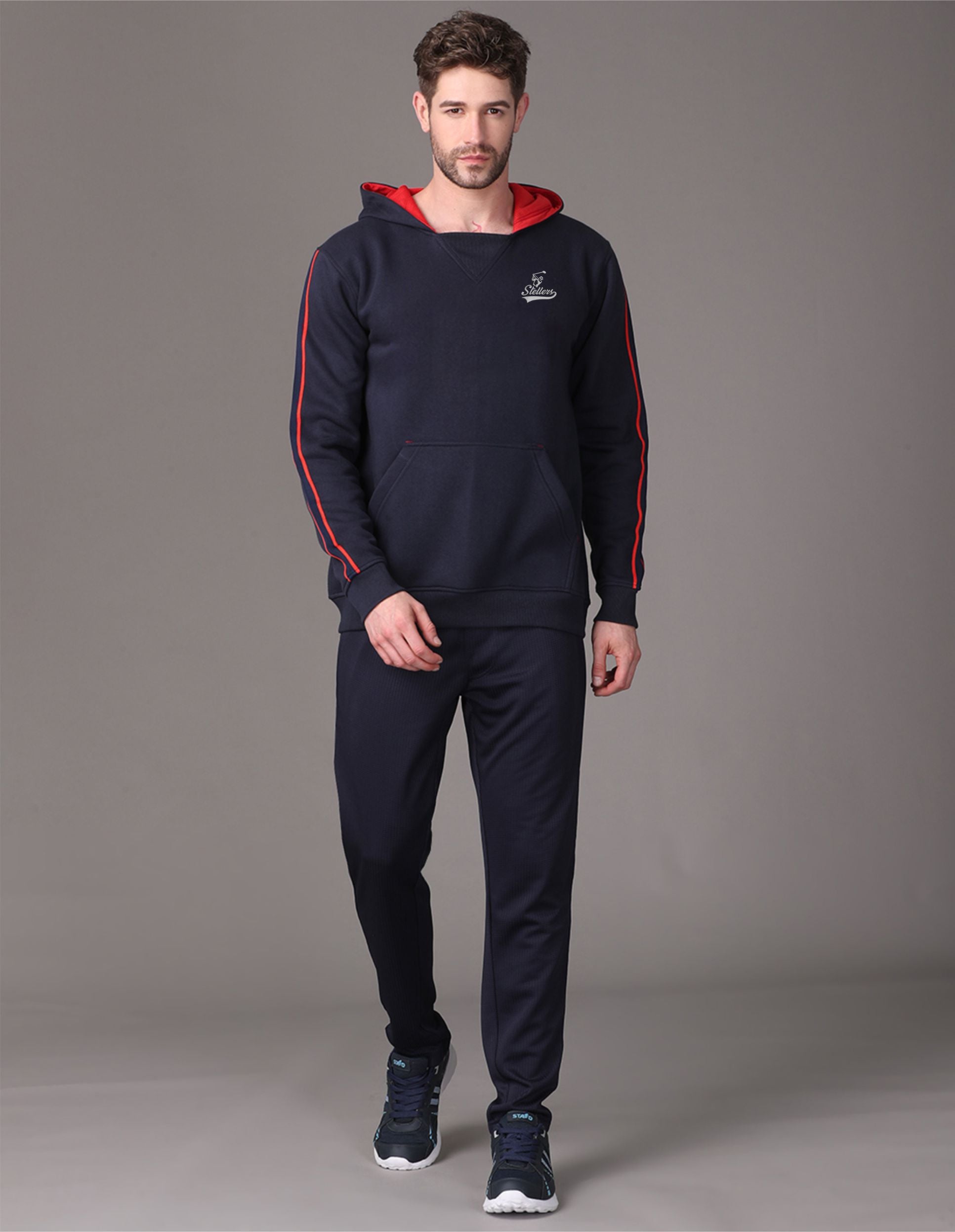 Navy Blue Zipper hoodies for men Online 