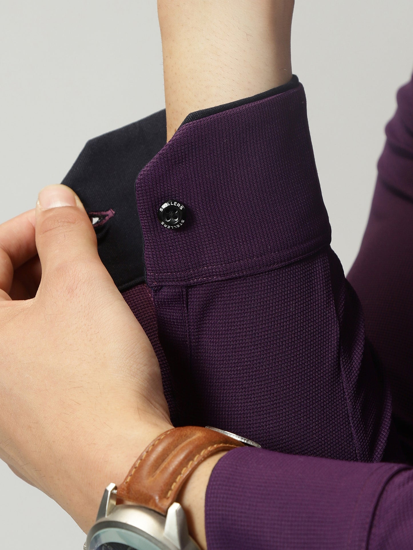 Men's Premium Knitted Shirts-Mulberry