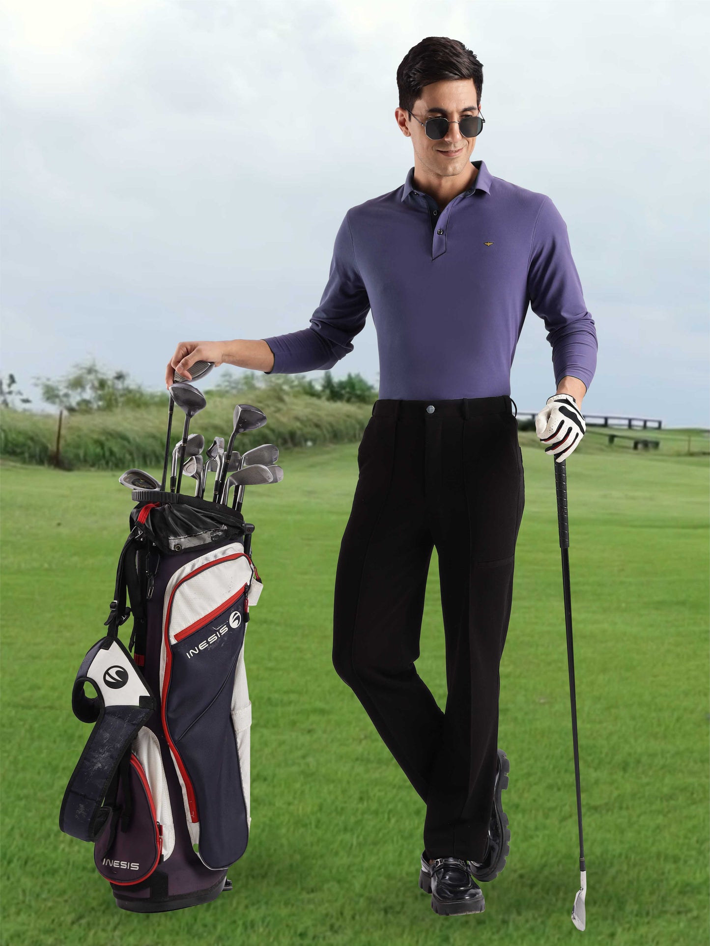 Men's Full Sleeve Polo T-Shirt| Feather touch feel | Odour Resistant | Wrinkle Free | Quick Dry | Stretchable | Anti-Static | UV Resistance |