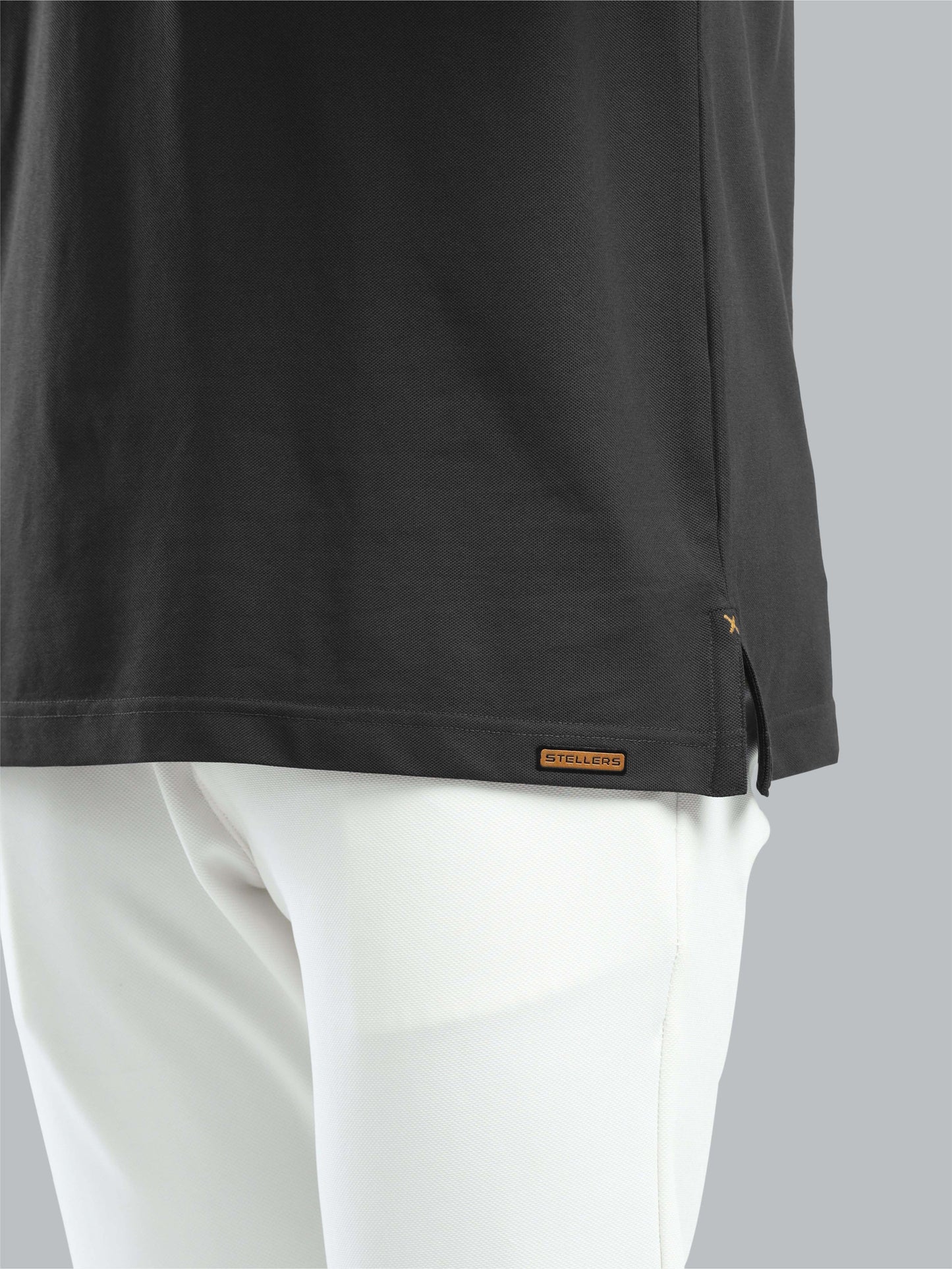 Dark Grey Men Premium SoftBerry PQ Polo T-Shirt