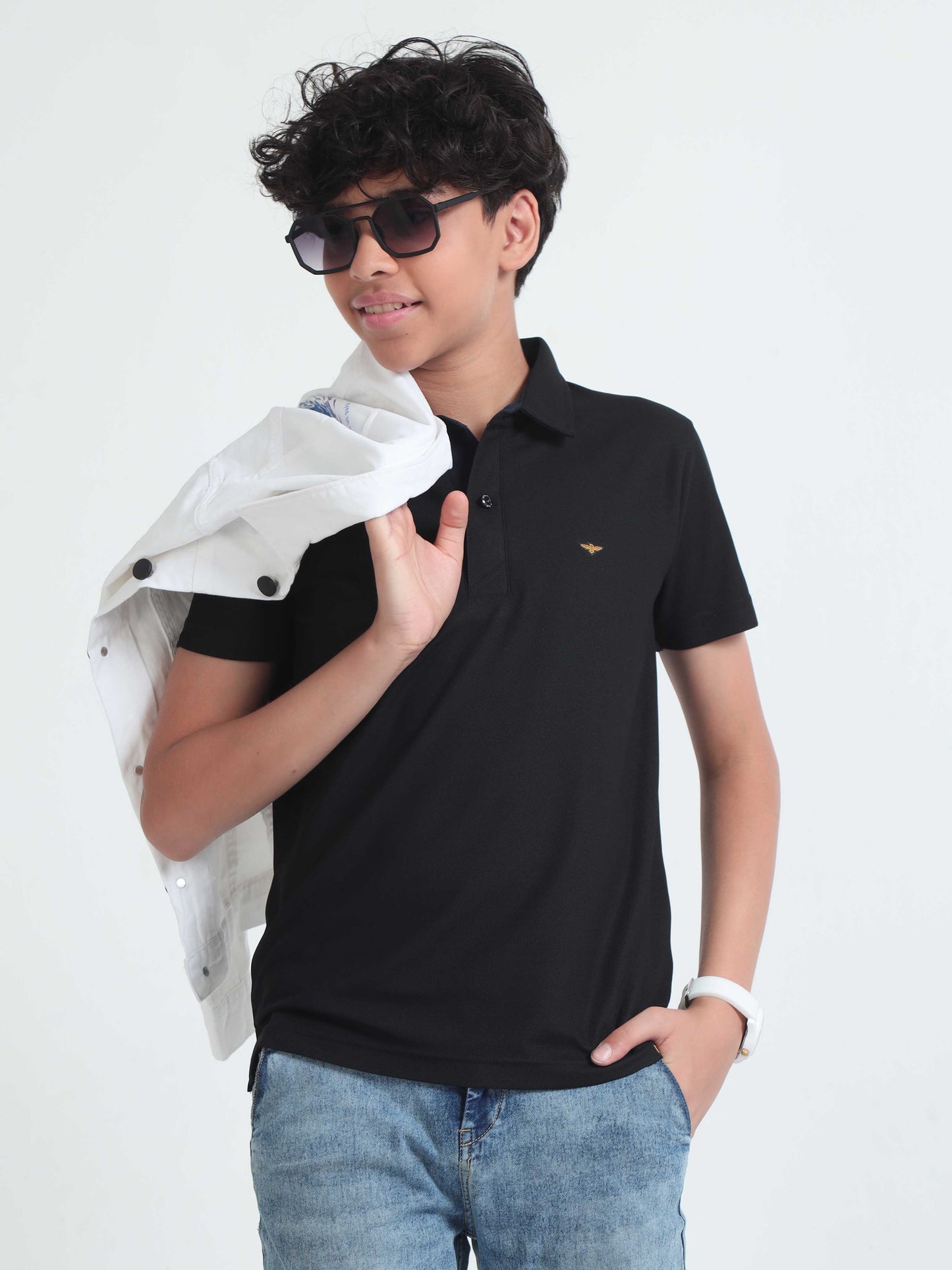 Black Boy's Premium Polo T-Shirts