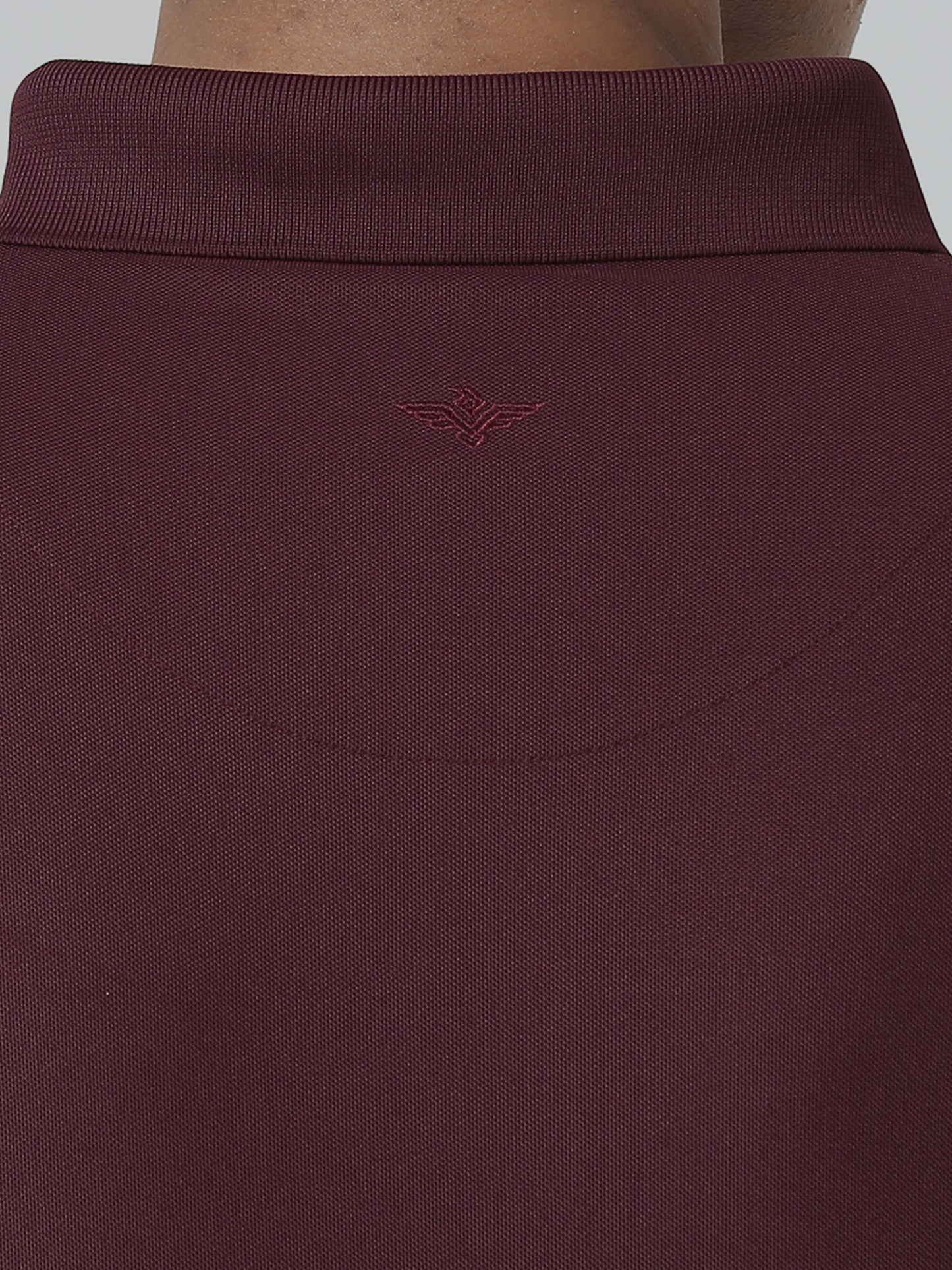 Men Wine Premium Polo T-Shirt | Quick Dry | Stretchable | UV Protected | Wrinkle & Odour-Free