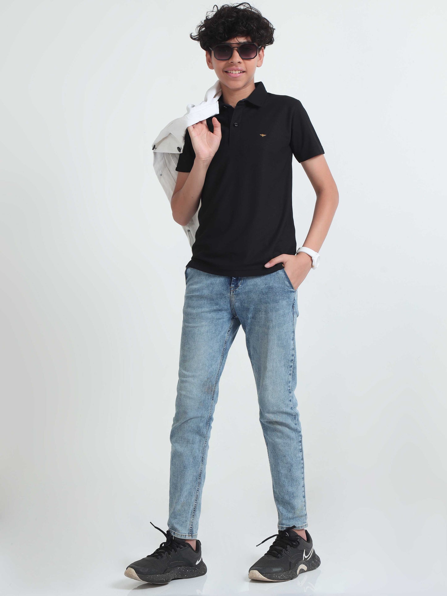 Black Boy's Premium Polo T-Shirts