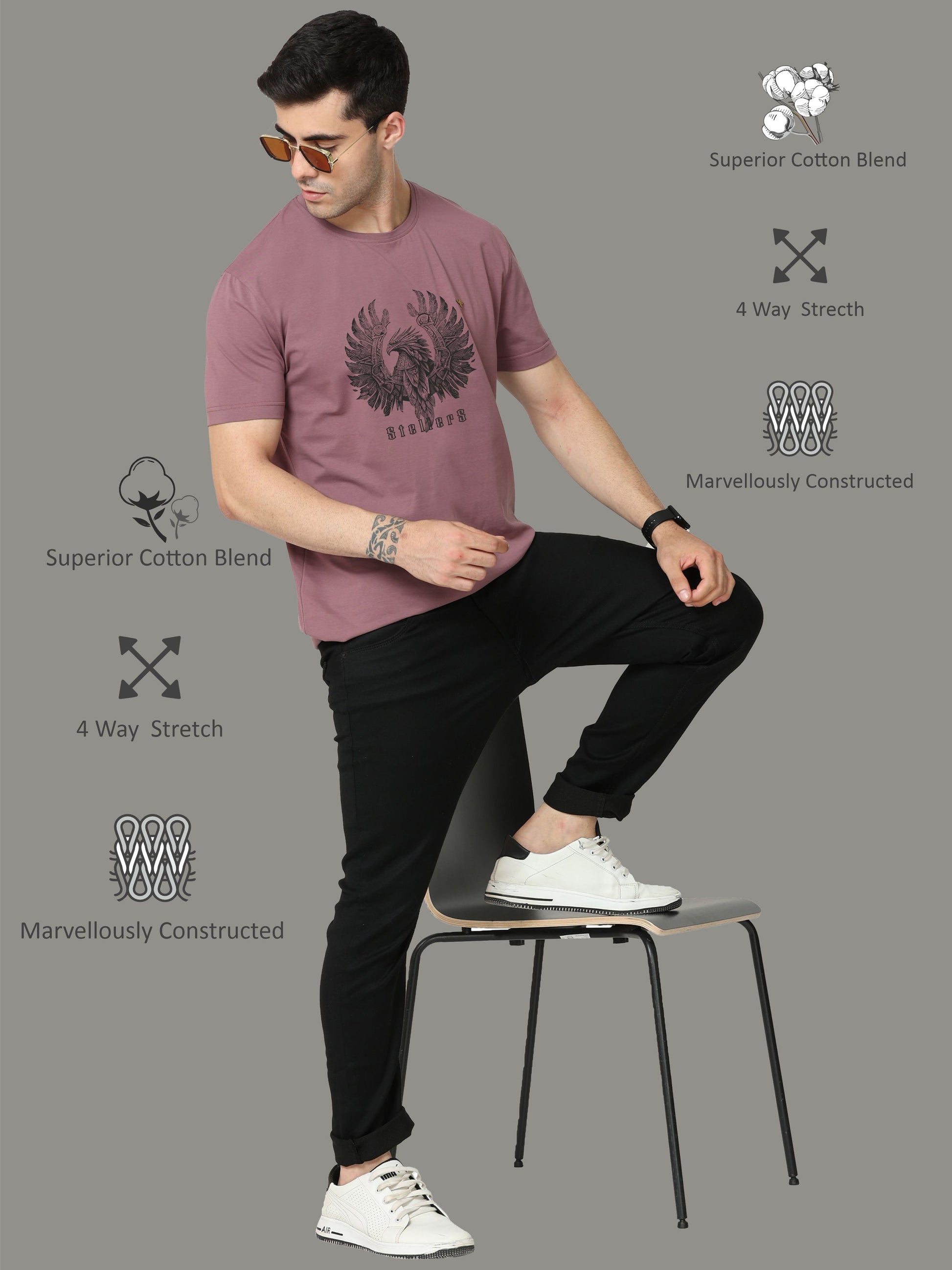 Ocean Green Warrior Men’s Crew Neck T Shirt