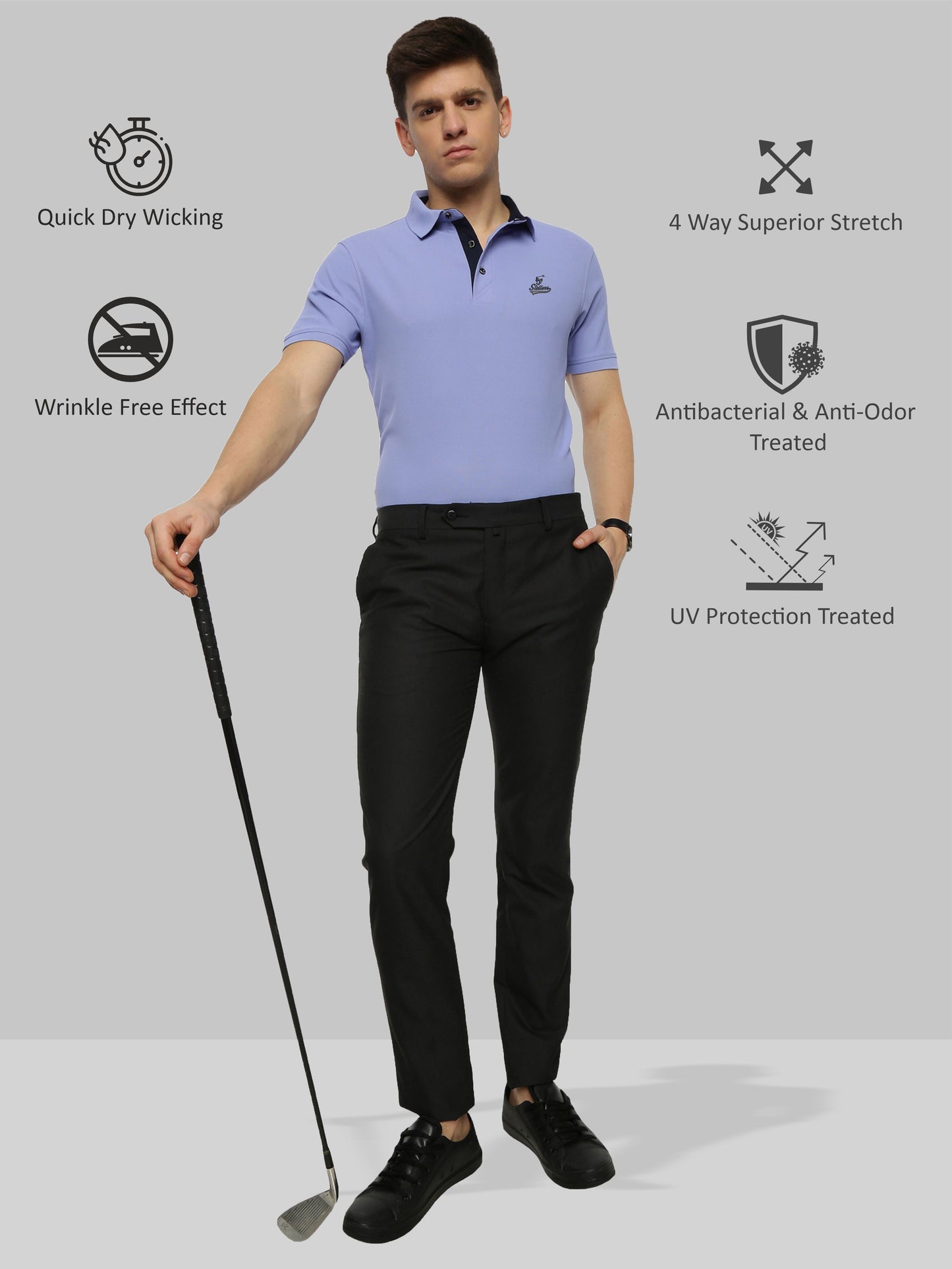 Light Purple Signature Golf Polo T-Shirt