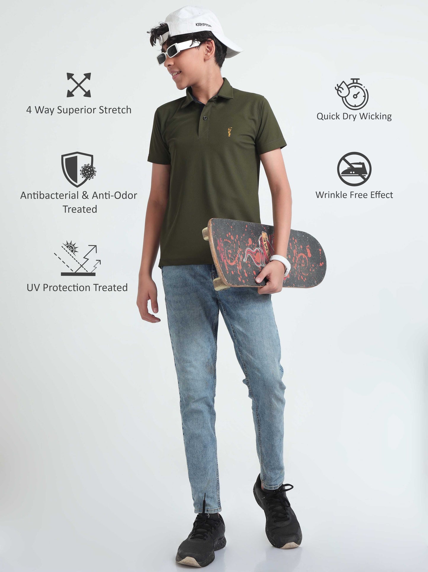 Olive Green Premium Golf Polo T-Shirt