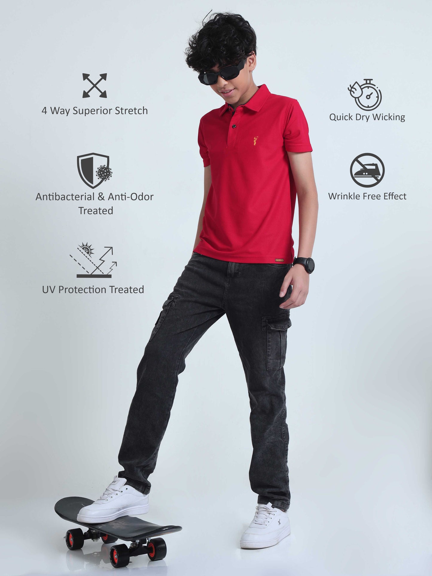 Red Premium Golf Polo T-Shirt