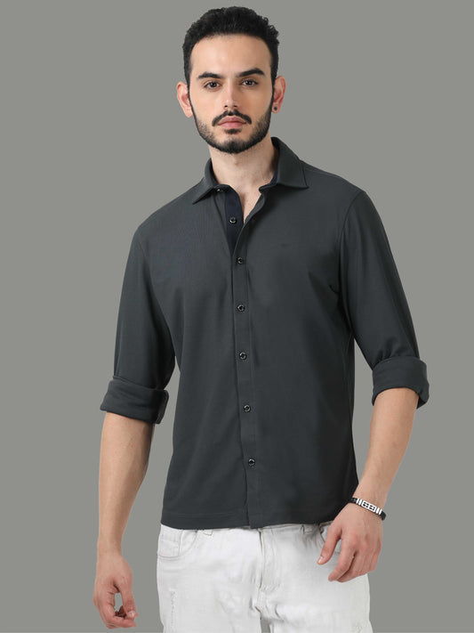 Dark Grey Men's Premium Nano-Dry Shirt