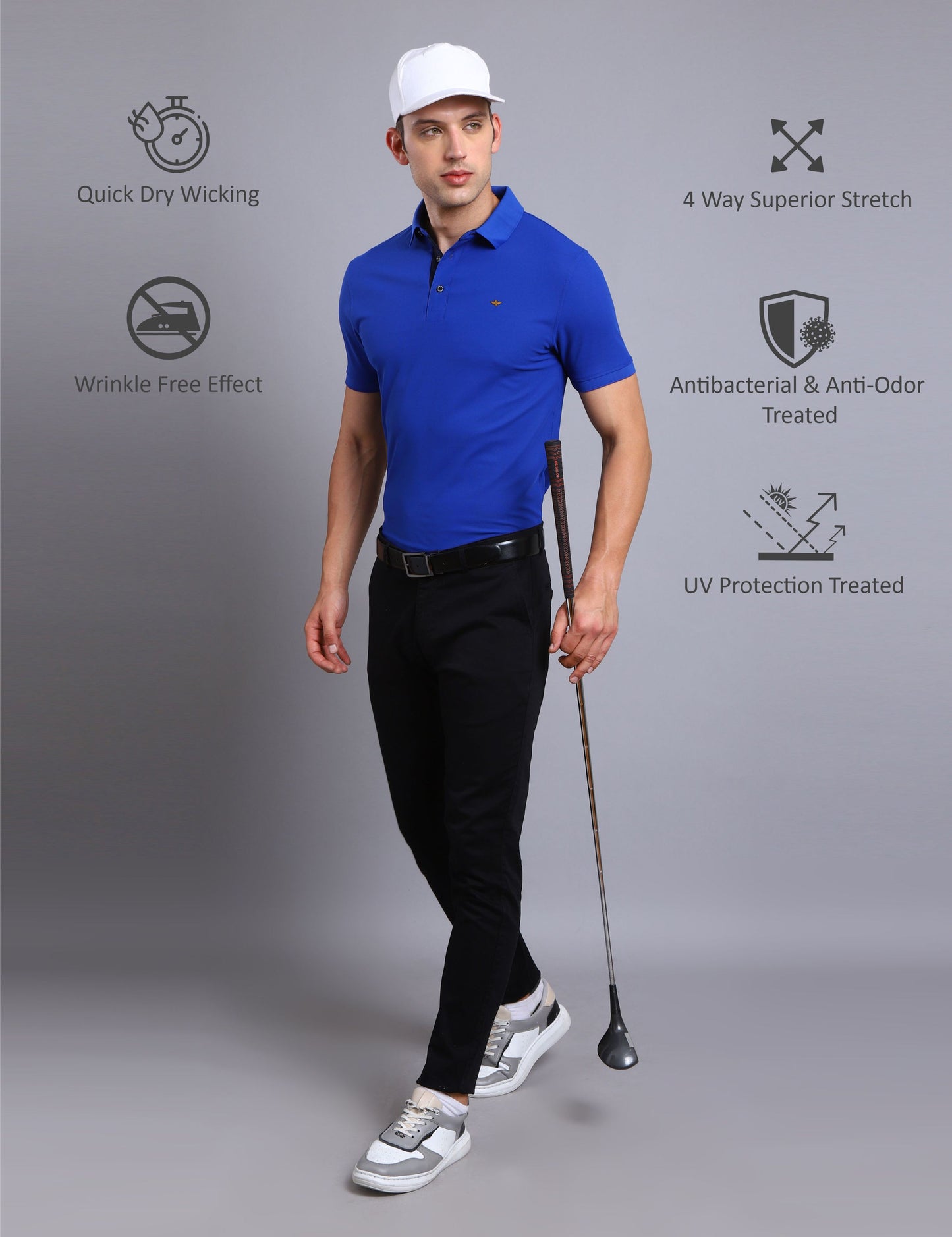 Royal Blue Premium Polo T Shirt for Men