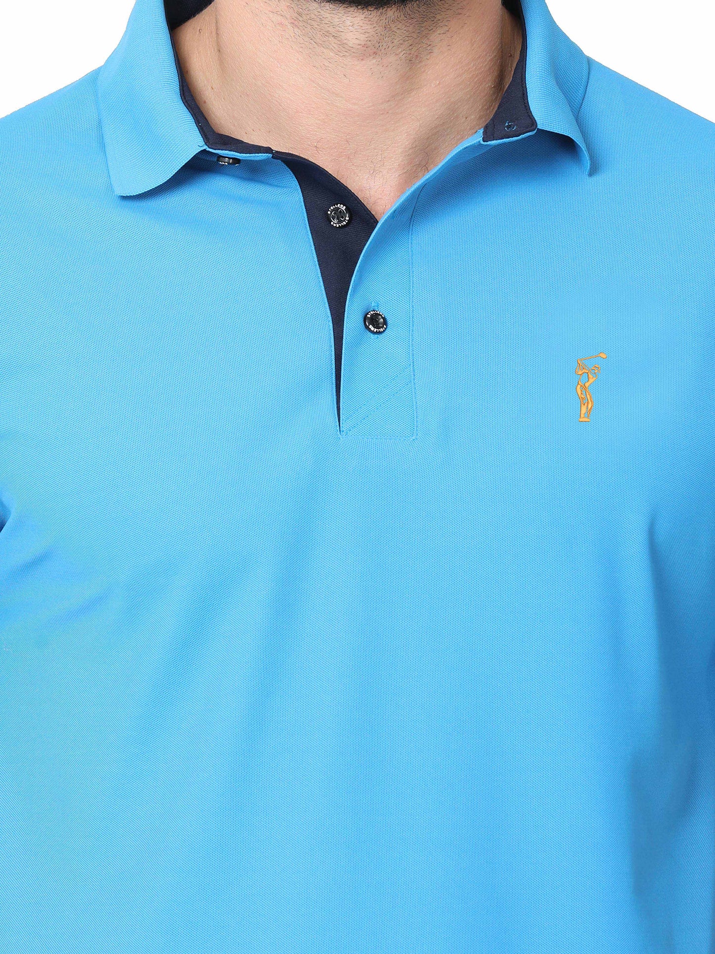 Dresden Blue Premium Golf Polo T-Shirt