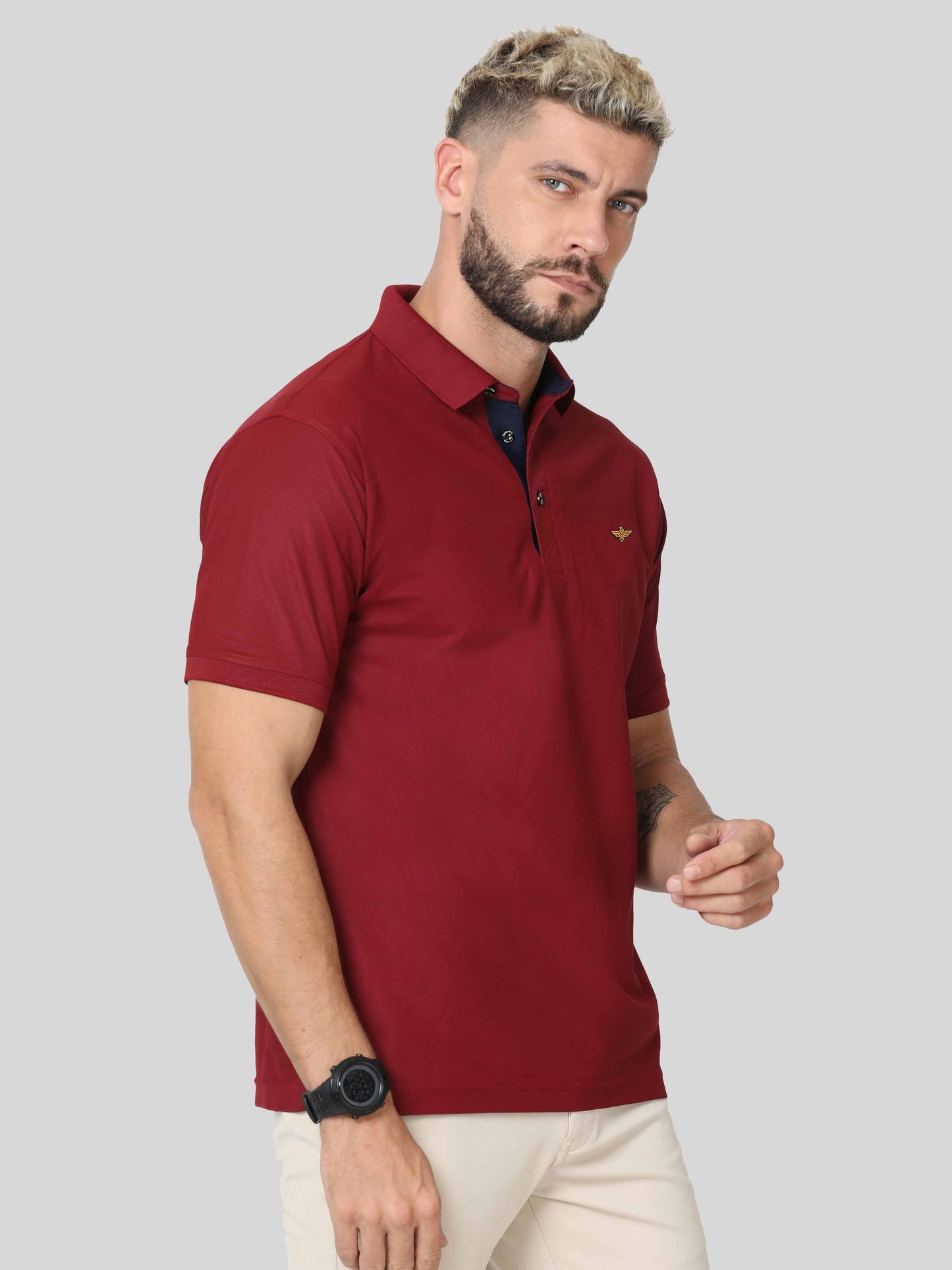 Maroon Premium Polo T Shirt for Men