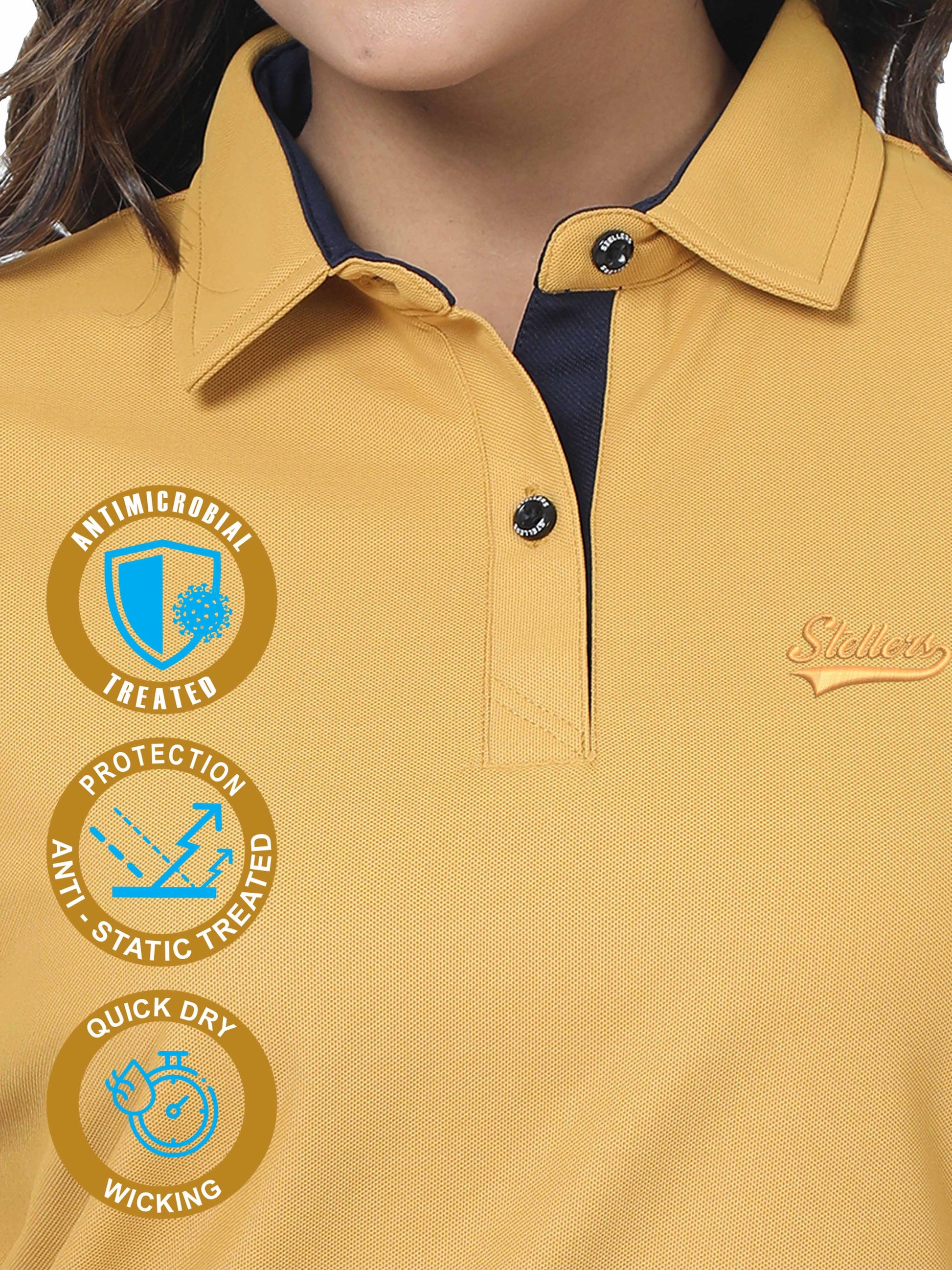 Mustard Women's Golf polo t shirts 