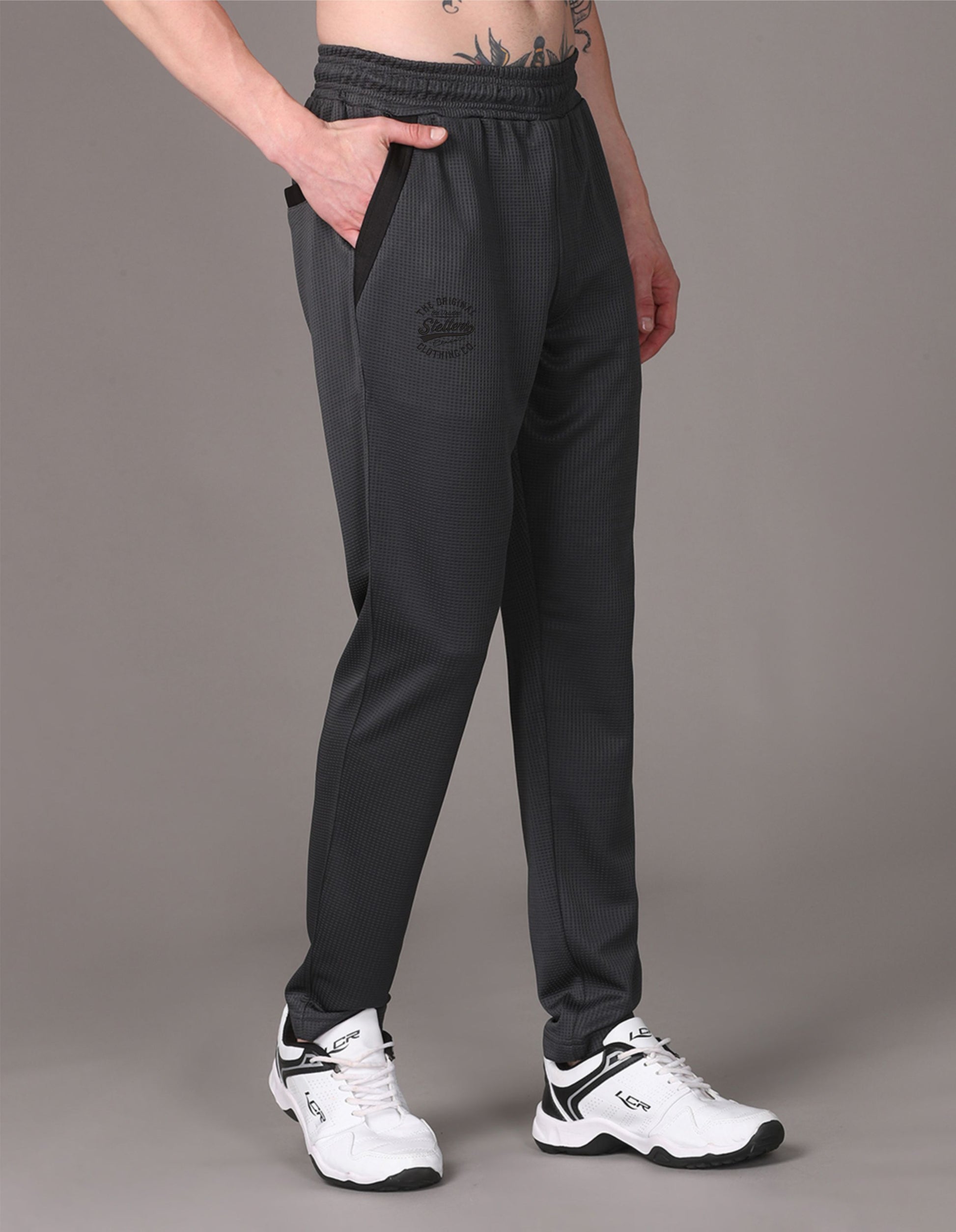 Dark Grey Men's Track Pant