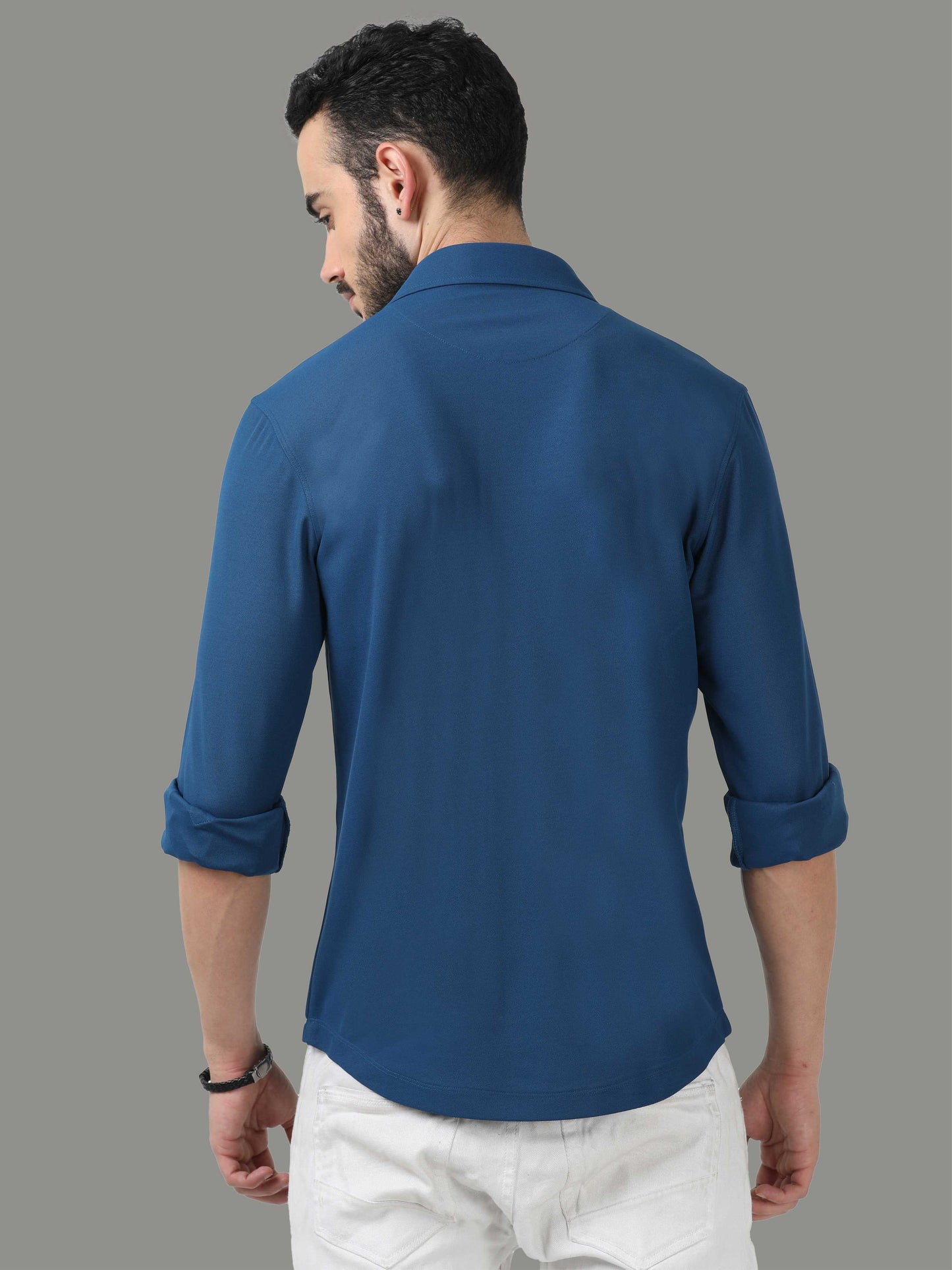 Teal Blue Men's Premium Nano-Dry Shirt