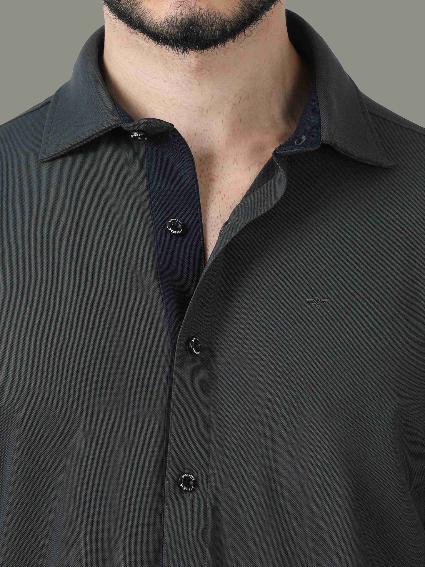 Dark Grey Men's Premium Nano-Dry Shirt