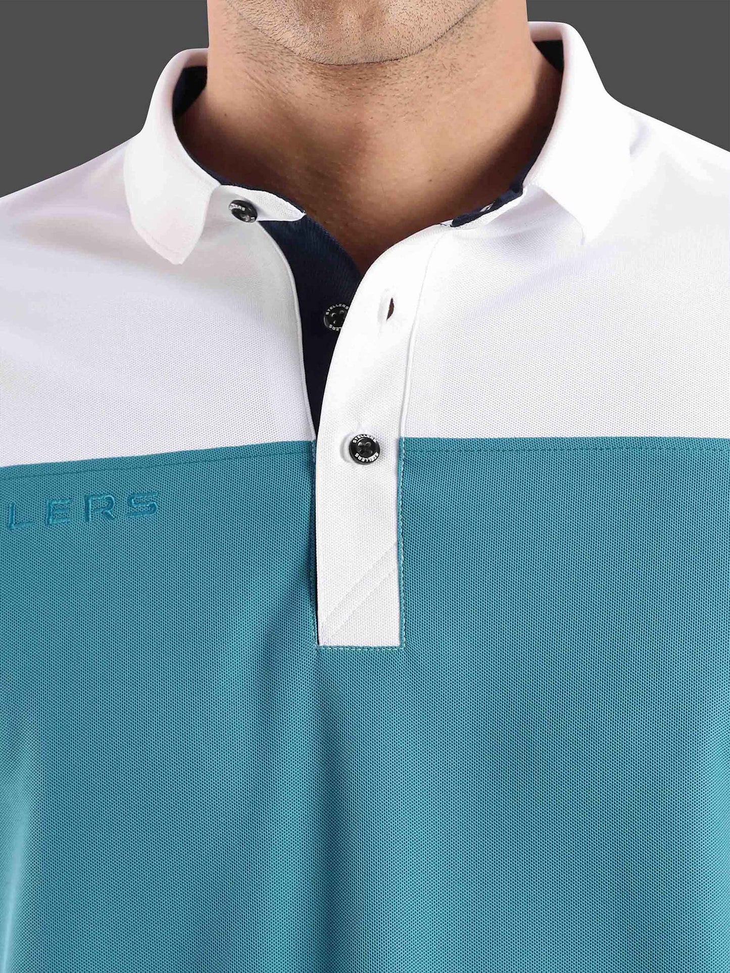 Men's T-cross Polo T-Shirt-Jade Green | Wrinkle-Free | Quick Dry | Stretchable |  Odour-Free | UV Protected