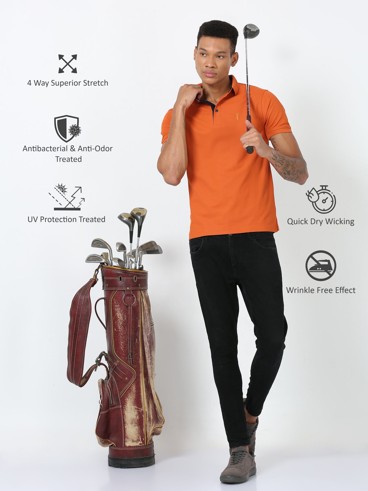 Russet Polo T Shirt for Men