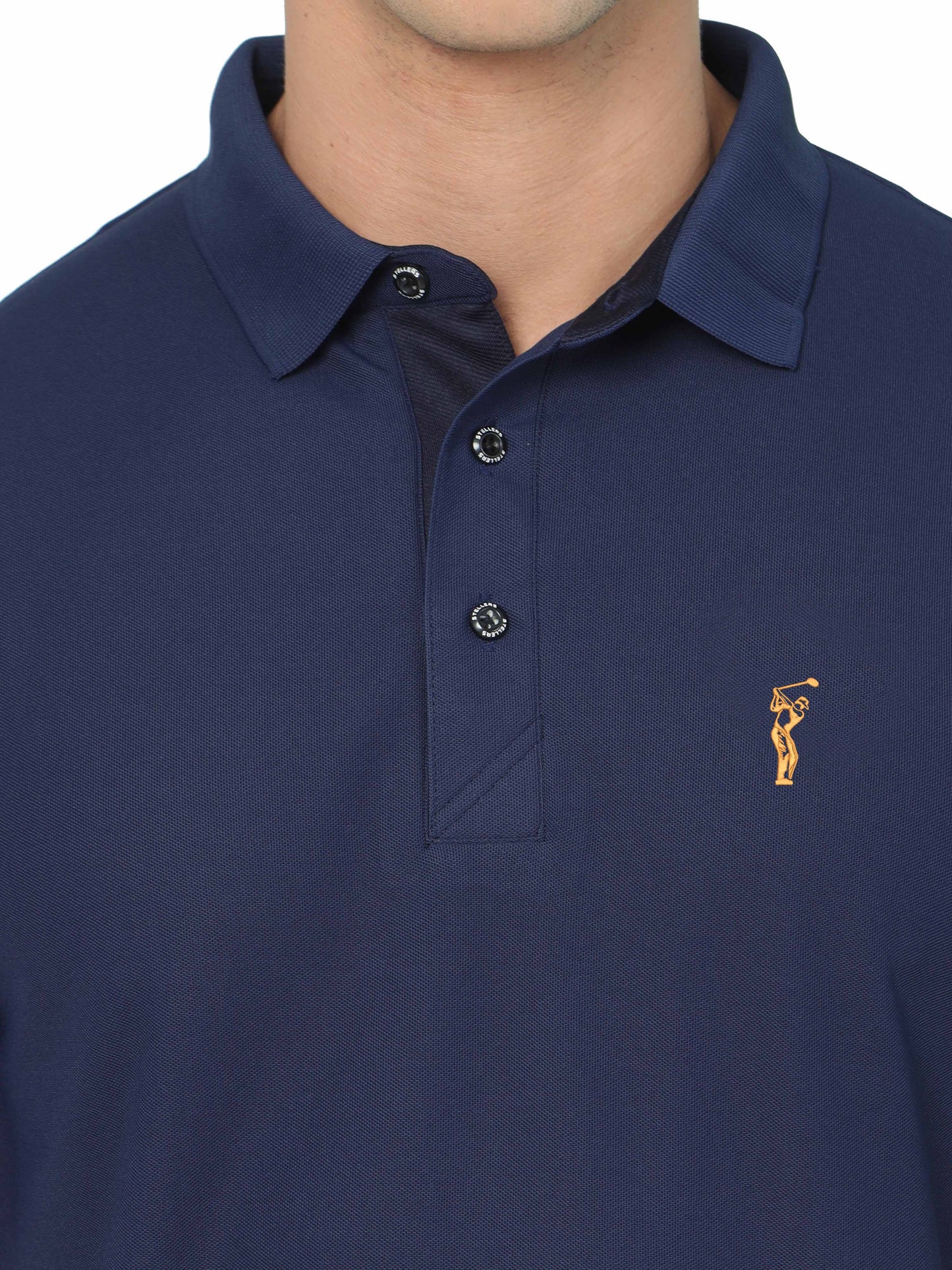 Navy Blue Polo T Shirt for Men