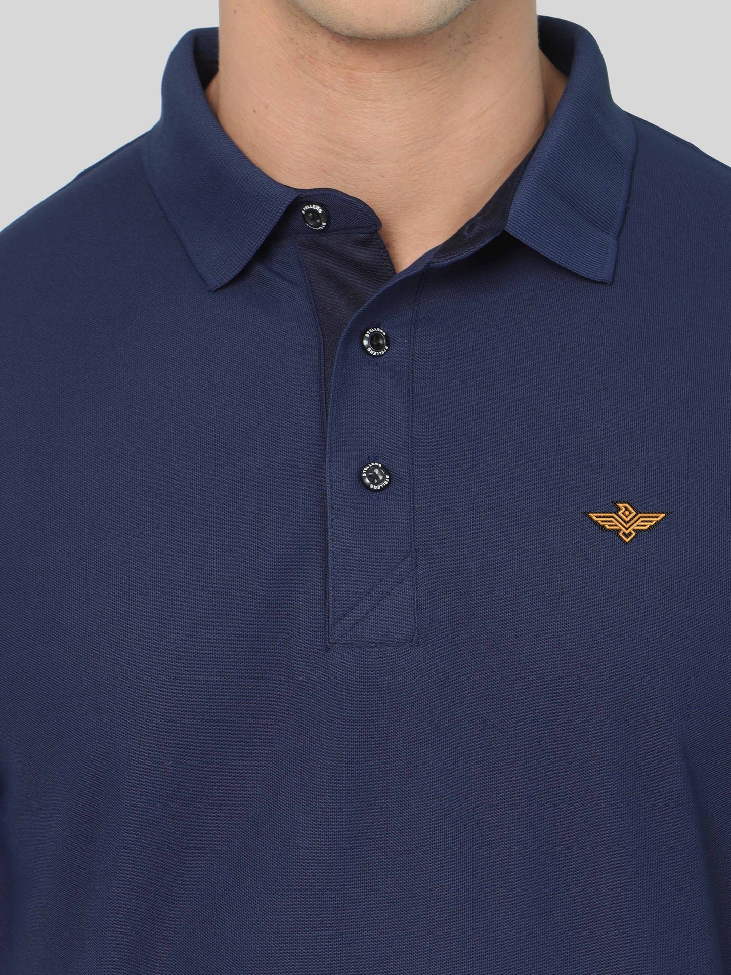 Navy Blue Premium Polo T Shirt for Men
