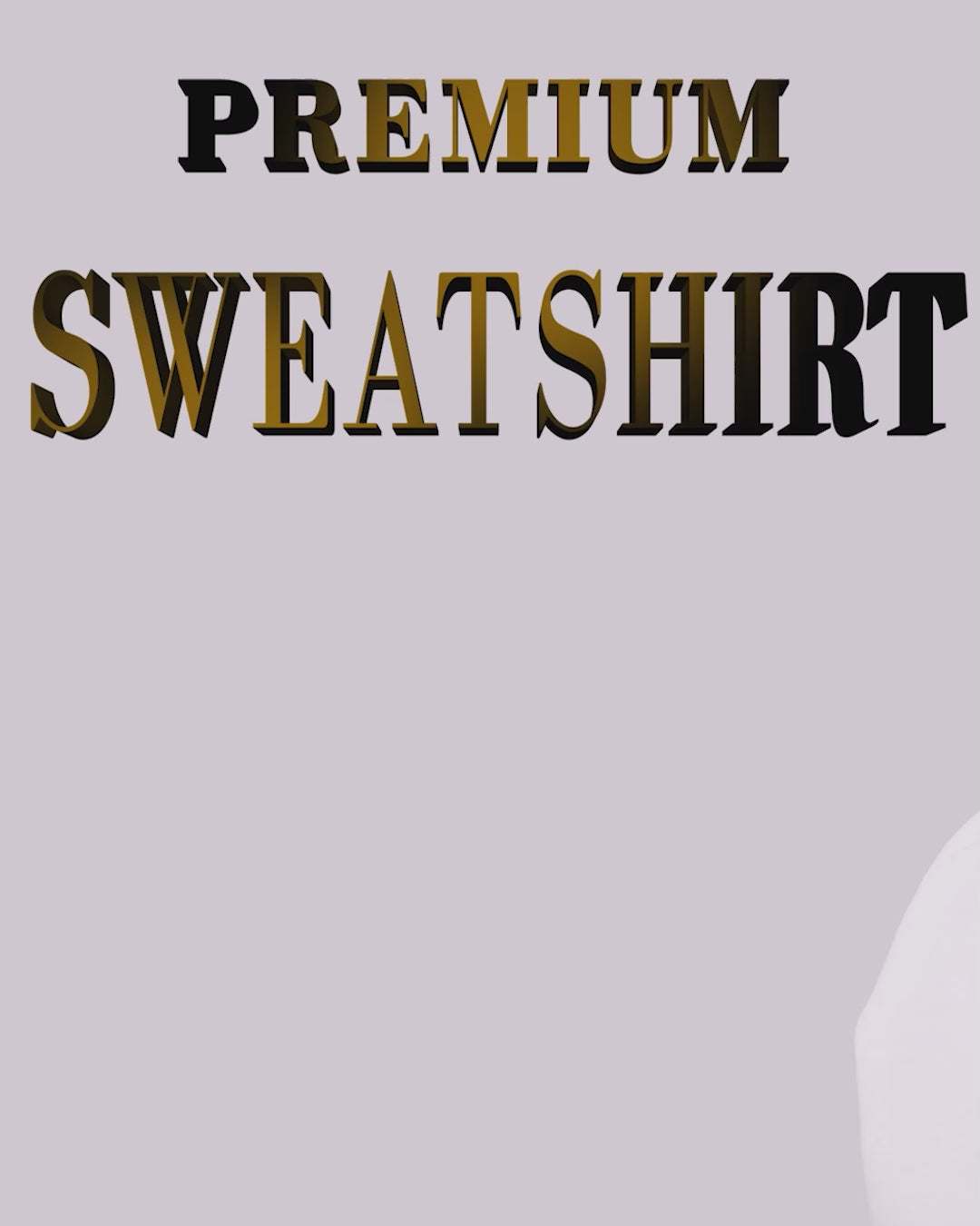  Oversize Round Neck Sweatshirt for Men