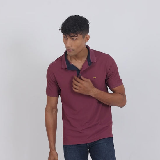 Mauve Premium Polo T Shirt for Men