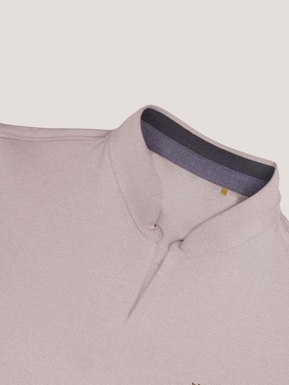 Shadow grey Full Sleeve Polo T Shirt for Men