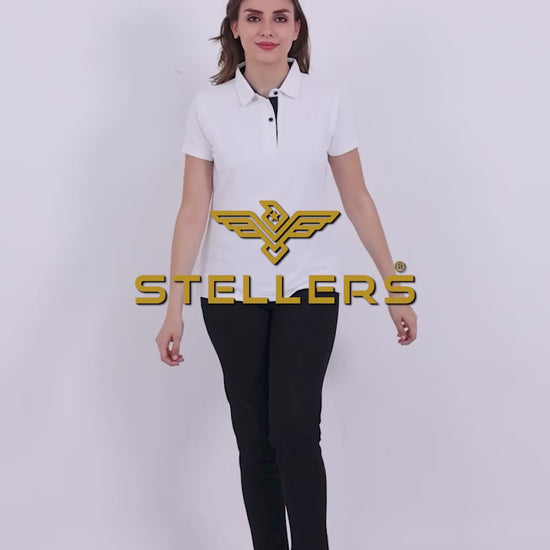 White Golf Polo T Shirts for women