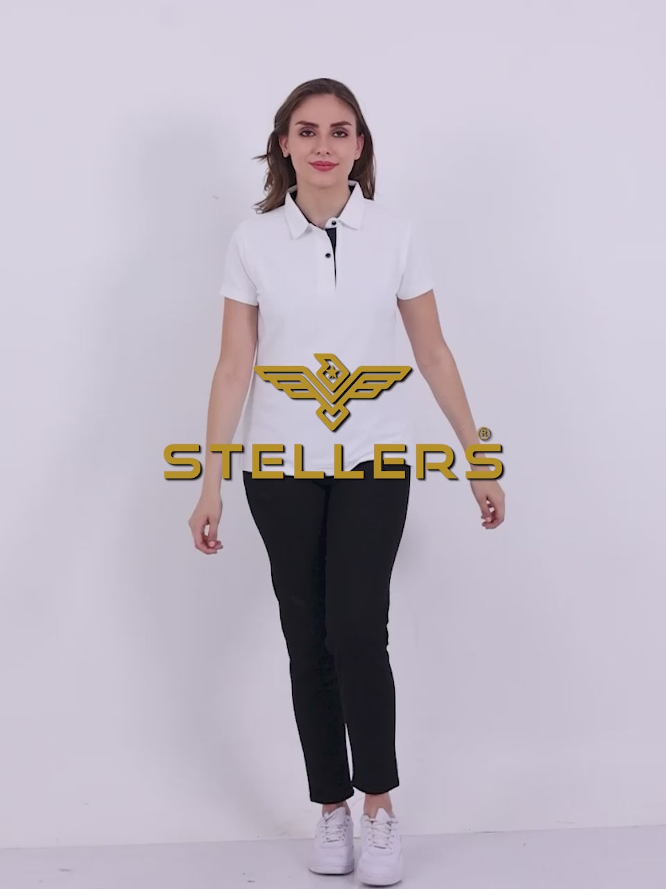 White Golf Polo T Shirts for women